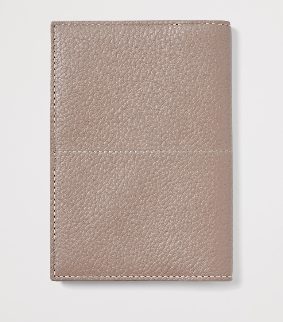 Aspinal Of London Leather Passport Holder Moleskin Image 2
