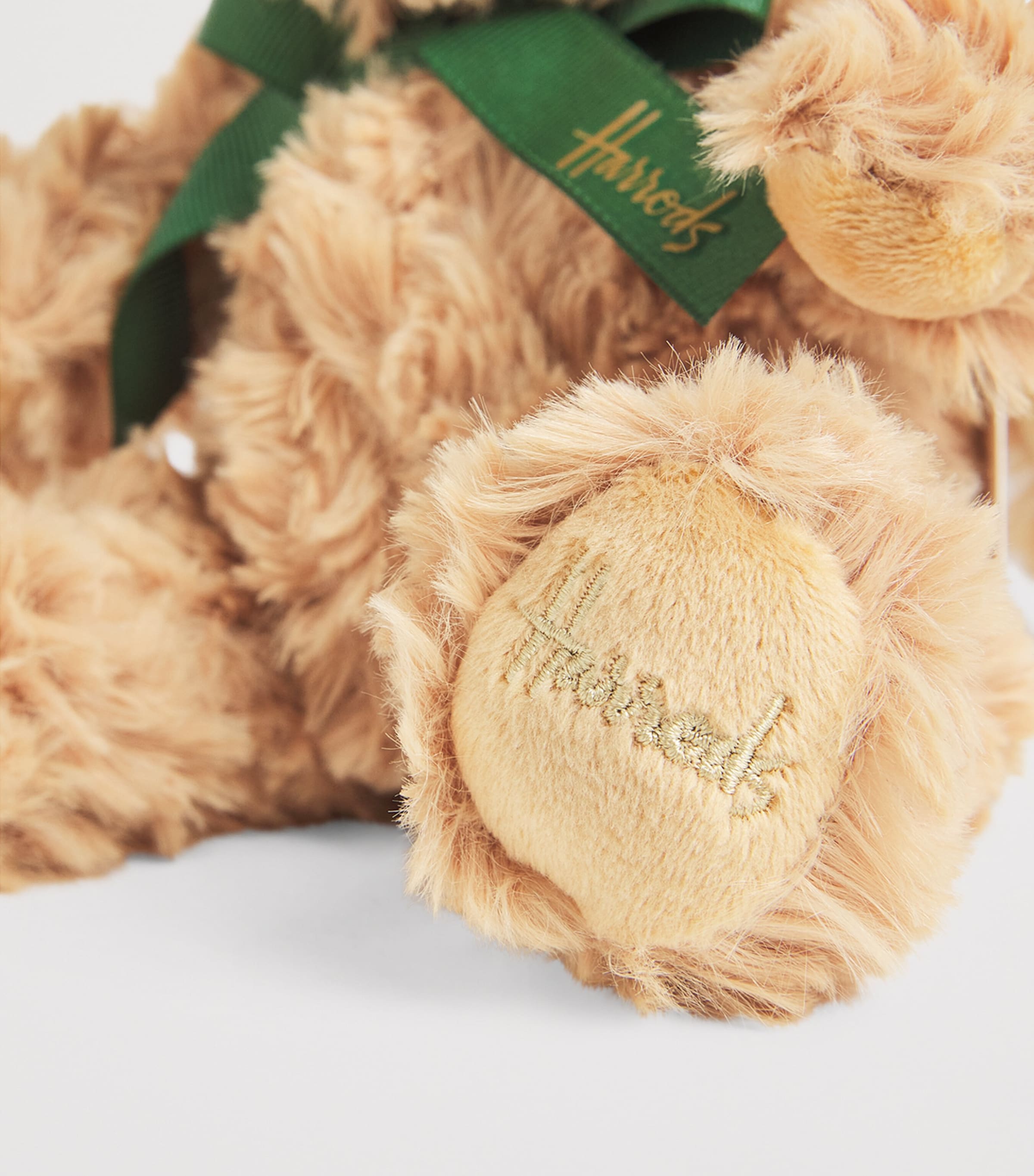 Harrods Small Curly Henry Bear (15cm) Tan Image 3