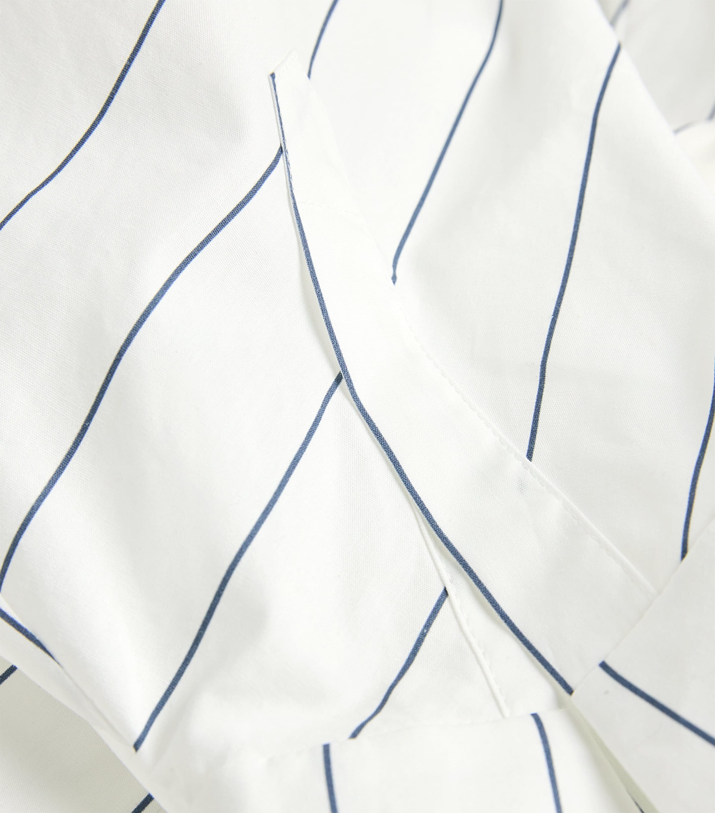 Cotton Poplin Striped Shirt WHITE STRIPE Image 5