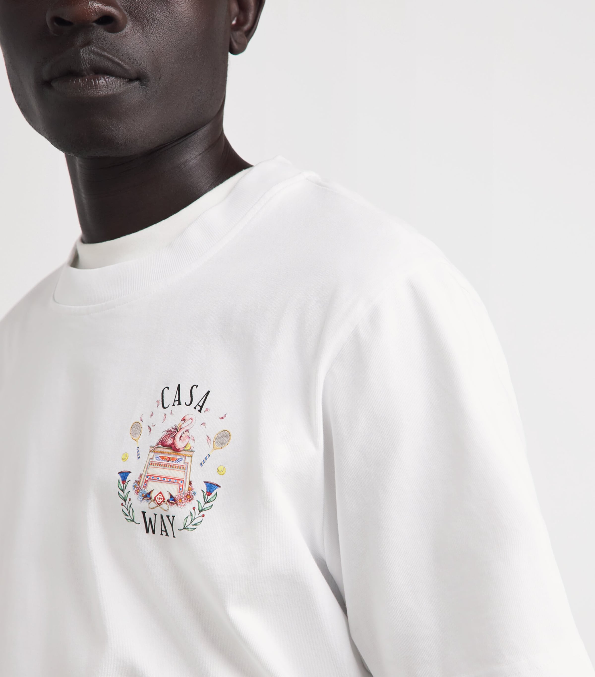 Casablanca Mens Organic Cotton Casa Way T-Shirt Casaway Image 3