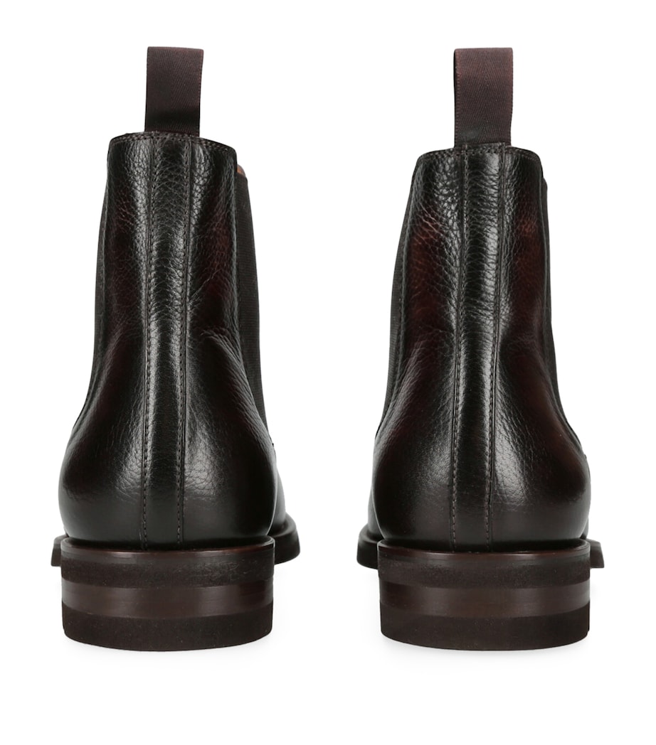 Magnanni Leather Chelsea Boots Dark Brown Image 2