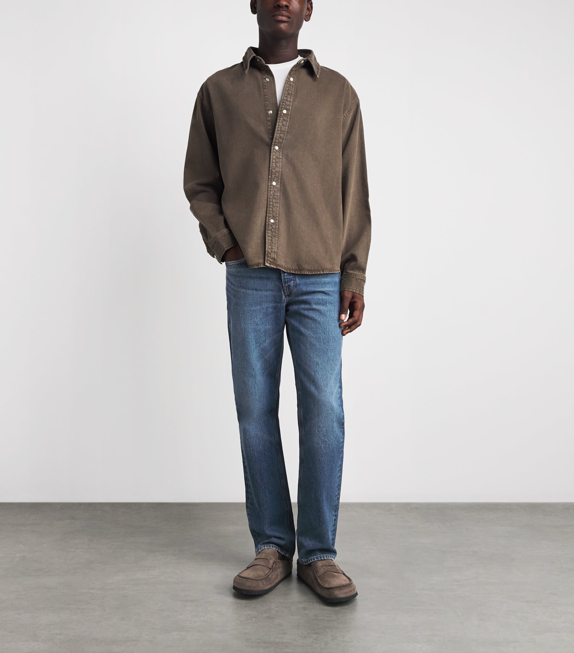 FRAME Mens The Straight Jeans Advt Adventure Image 2