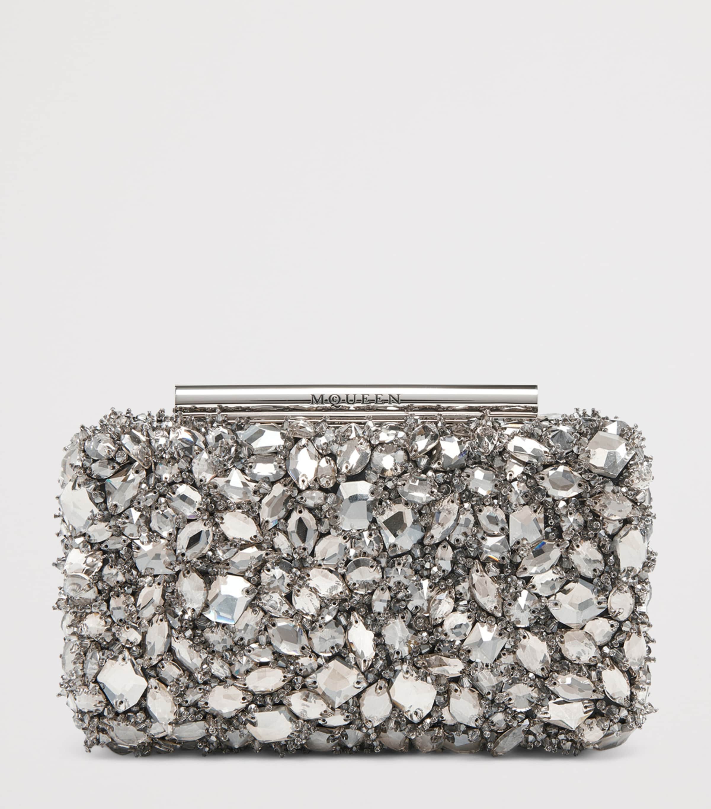 Leather T-Bar Box Clutch Bag 1402 Image 3