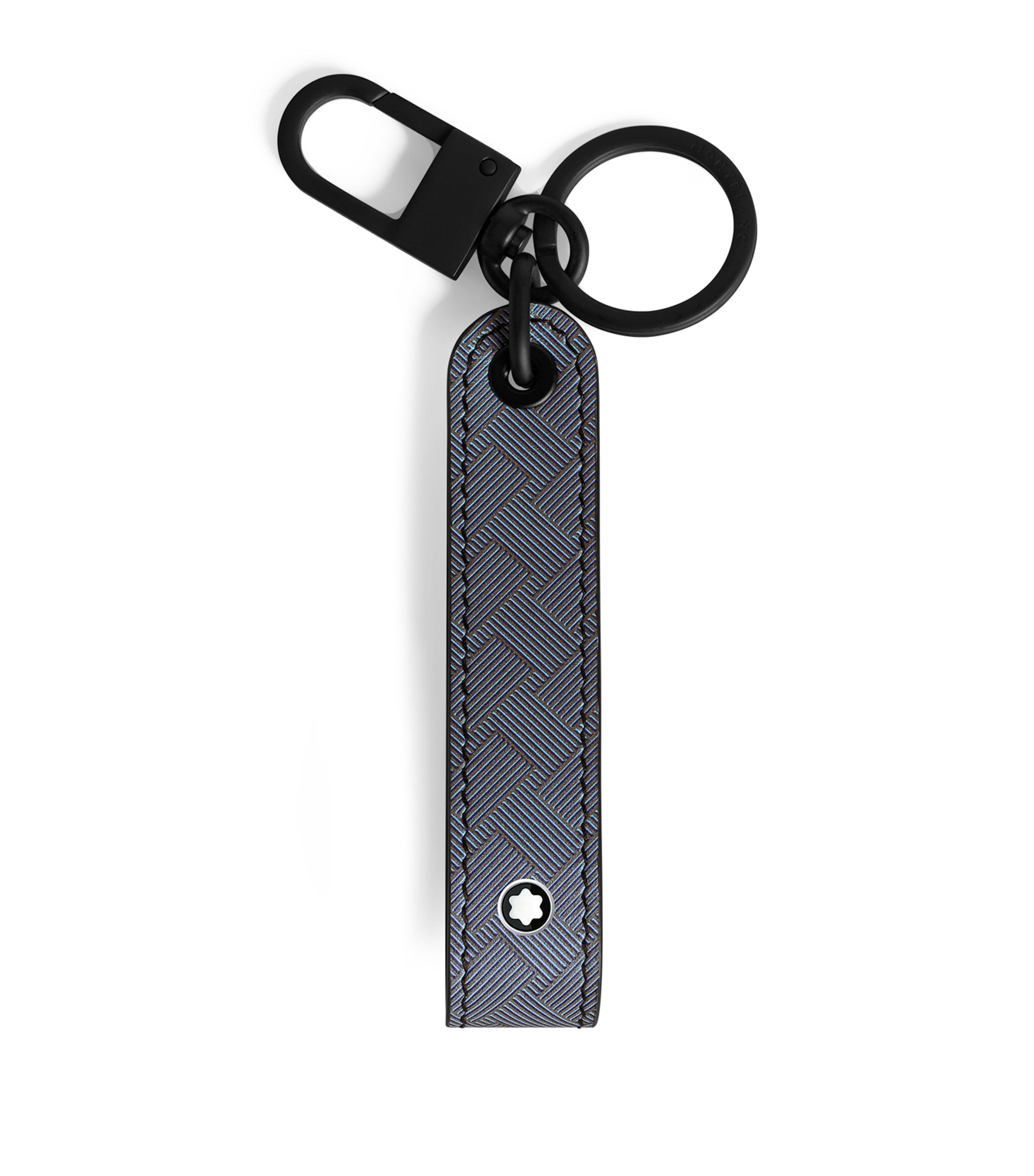 Montblanc Leather Extreme 3.0 Key Fob In Grey