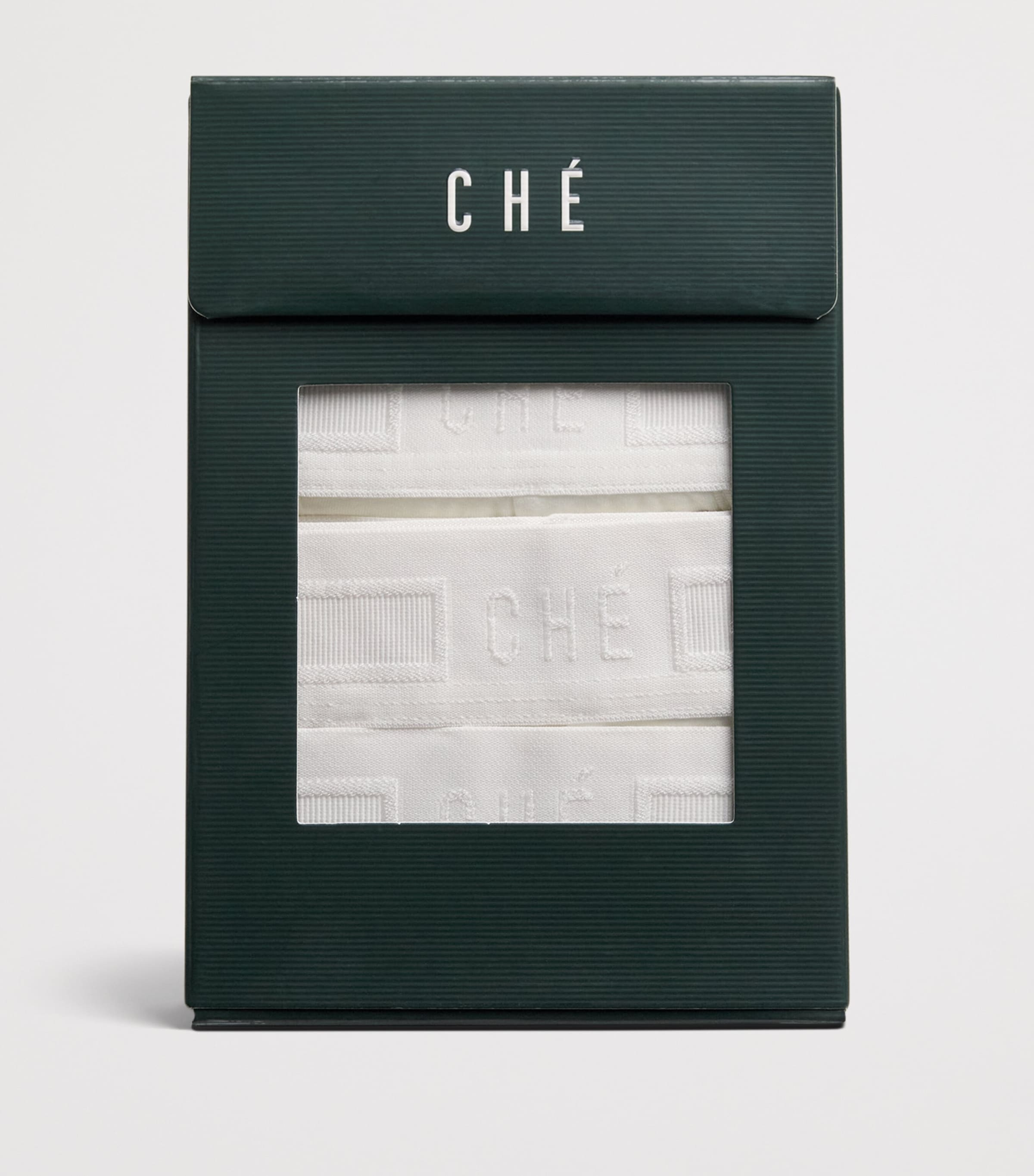 CHÉ Mens Modal-Blend Trunks (Pack of 3) White Image 4