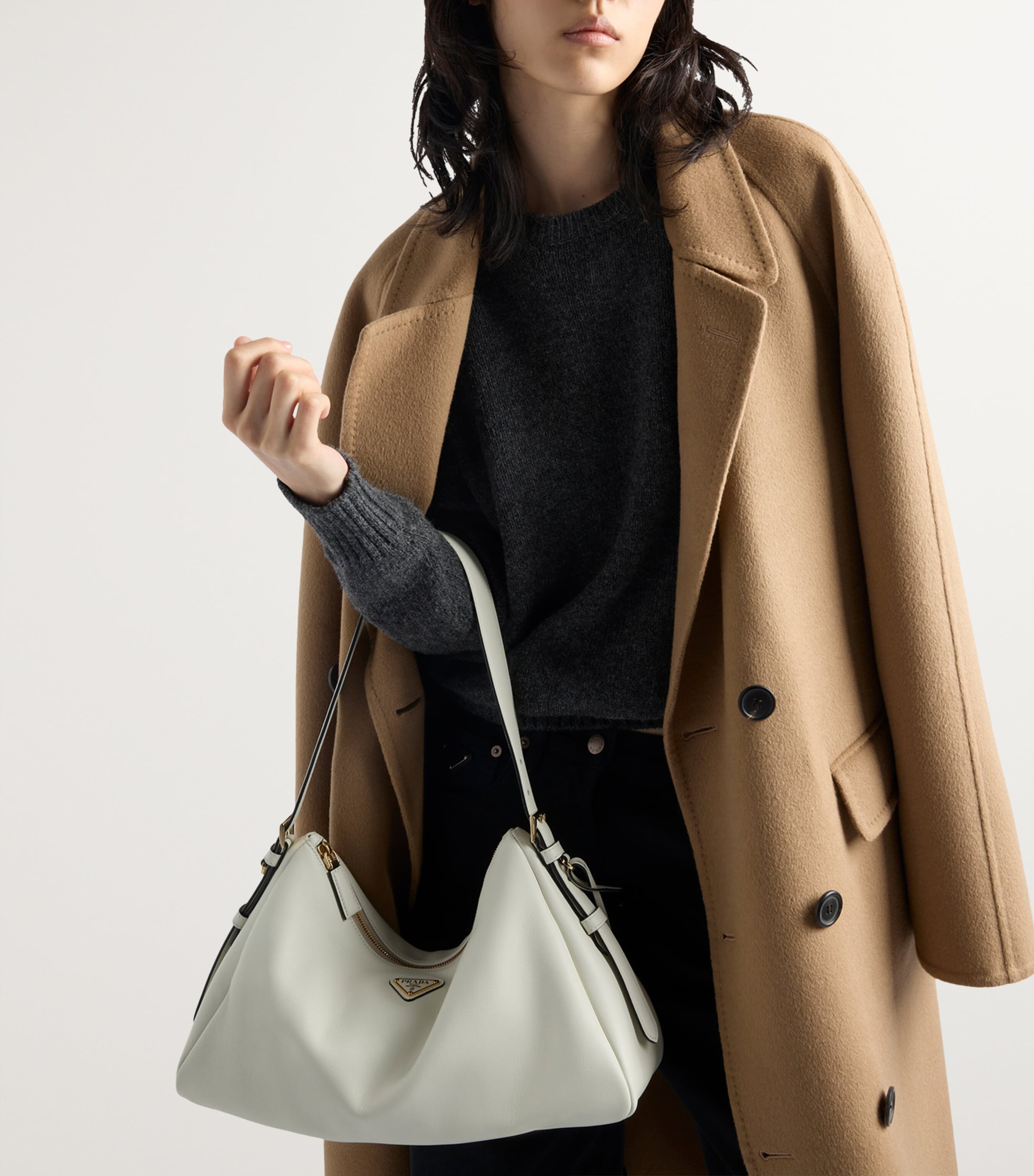 Prada Large Leather Aimée Shoulder Bag Image 2