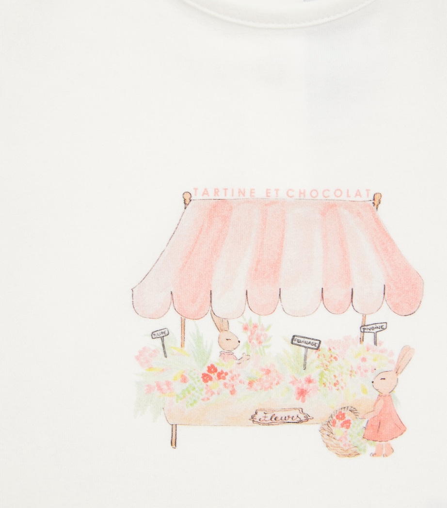 Cotton Flower Stall Print T-Shirt (3 Months-4 Years) 70CITRUS Image 3