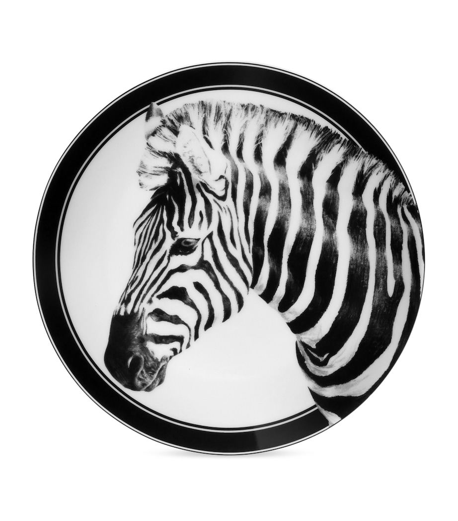Set of Two Zebra Dessert Plates (19cm) UZ004 ZEBRA Image 1