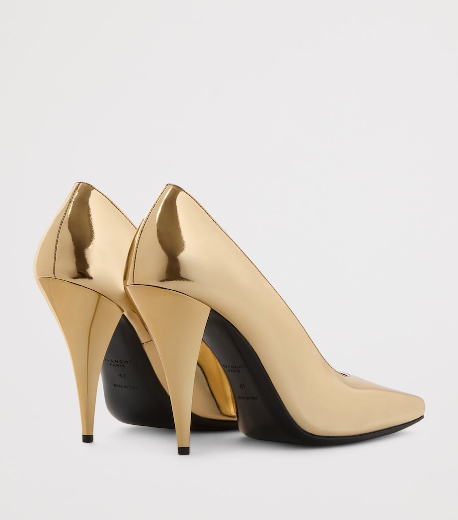 Patent Leather Square-Toe Pumps 95 GOLDEN Image 5