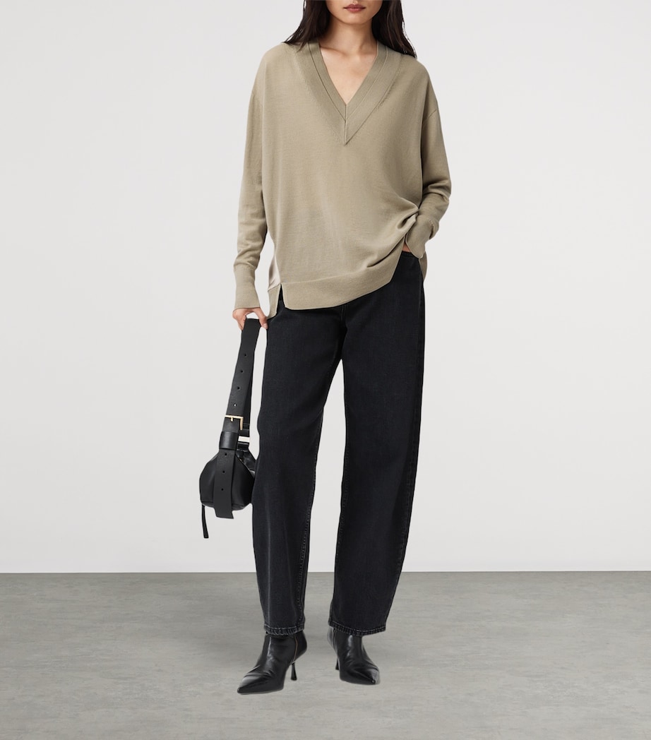 Wool Bern Sweater TAUPE GREY Image 3