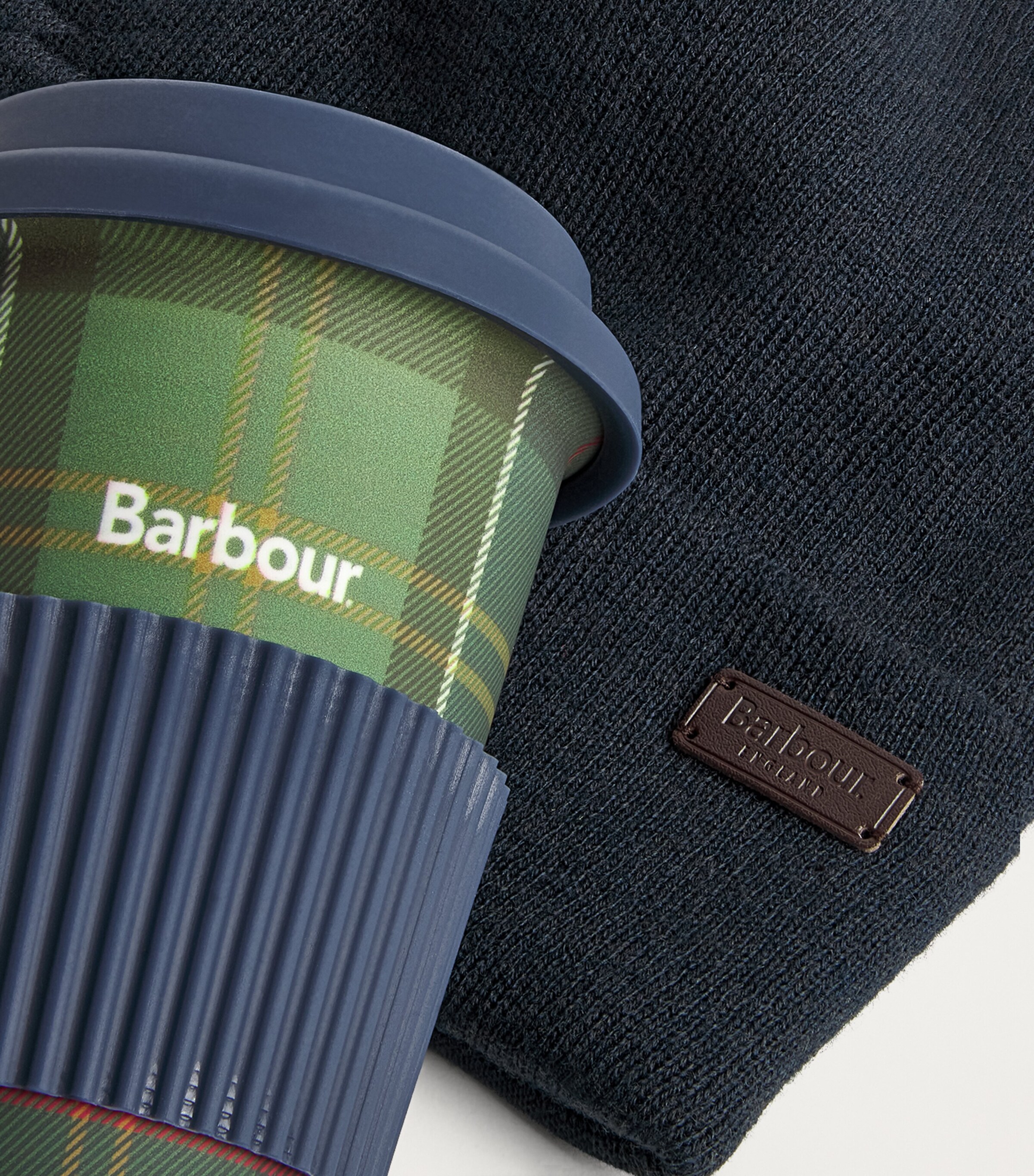 Barbour Multi Travel Mug and Beanie Gift Set Harrods US