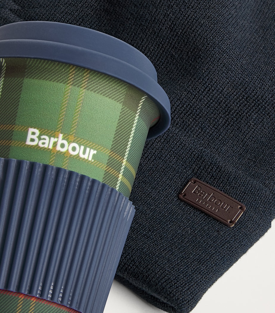 Barbour Multi Travel Mug and Beanie Gift Set Harrods US