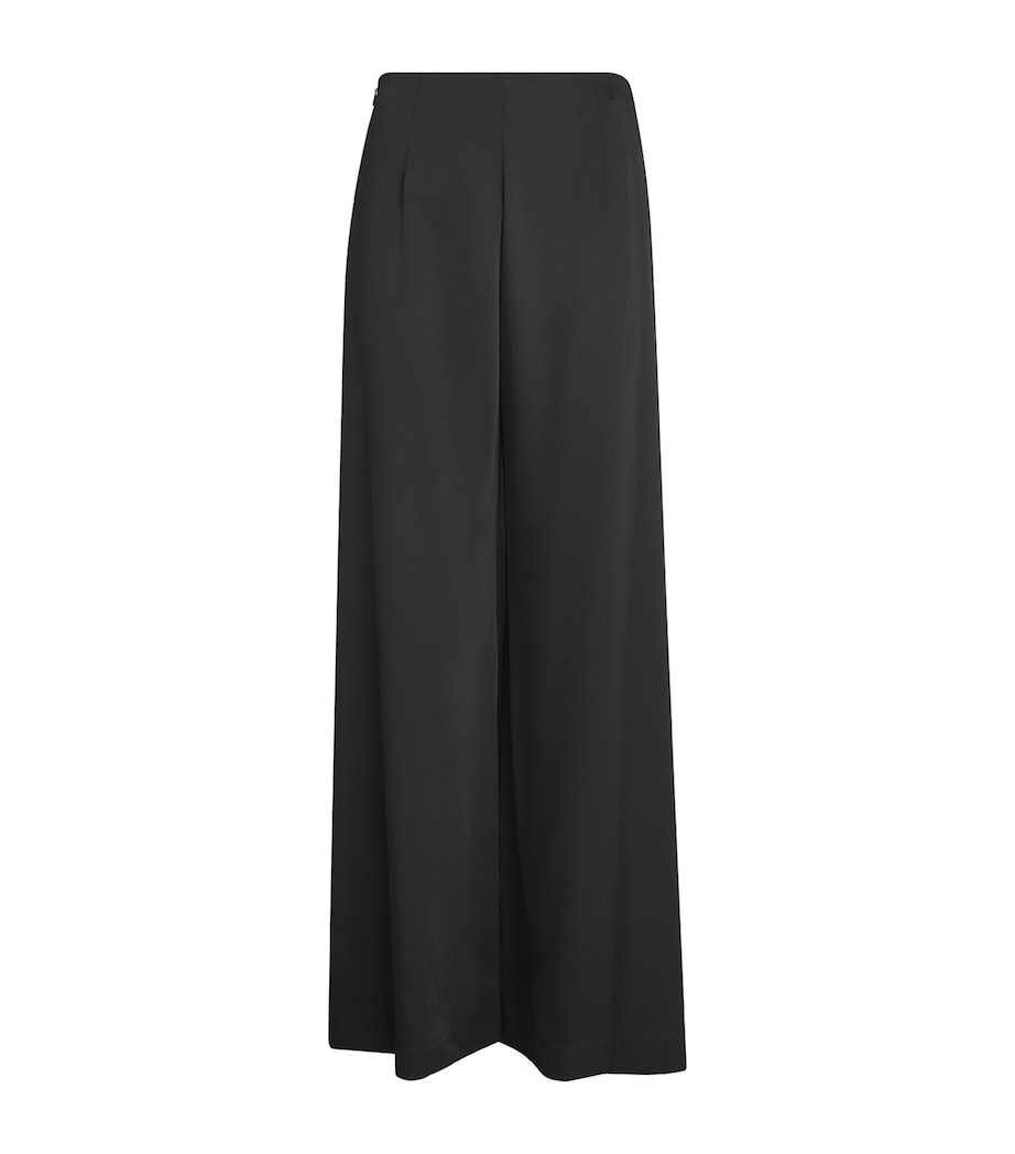 CAMILLA AND MARC Womens Elowyn Wide-Leg Trousers Black Image 1