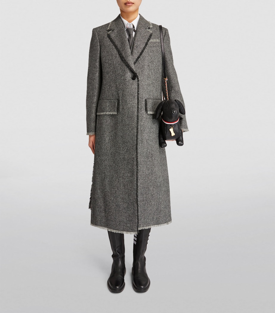 Wide-Lapel Overcoat MED GREY Image 2