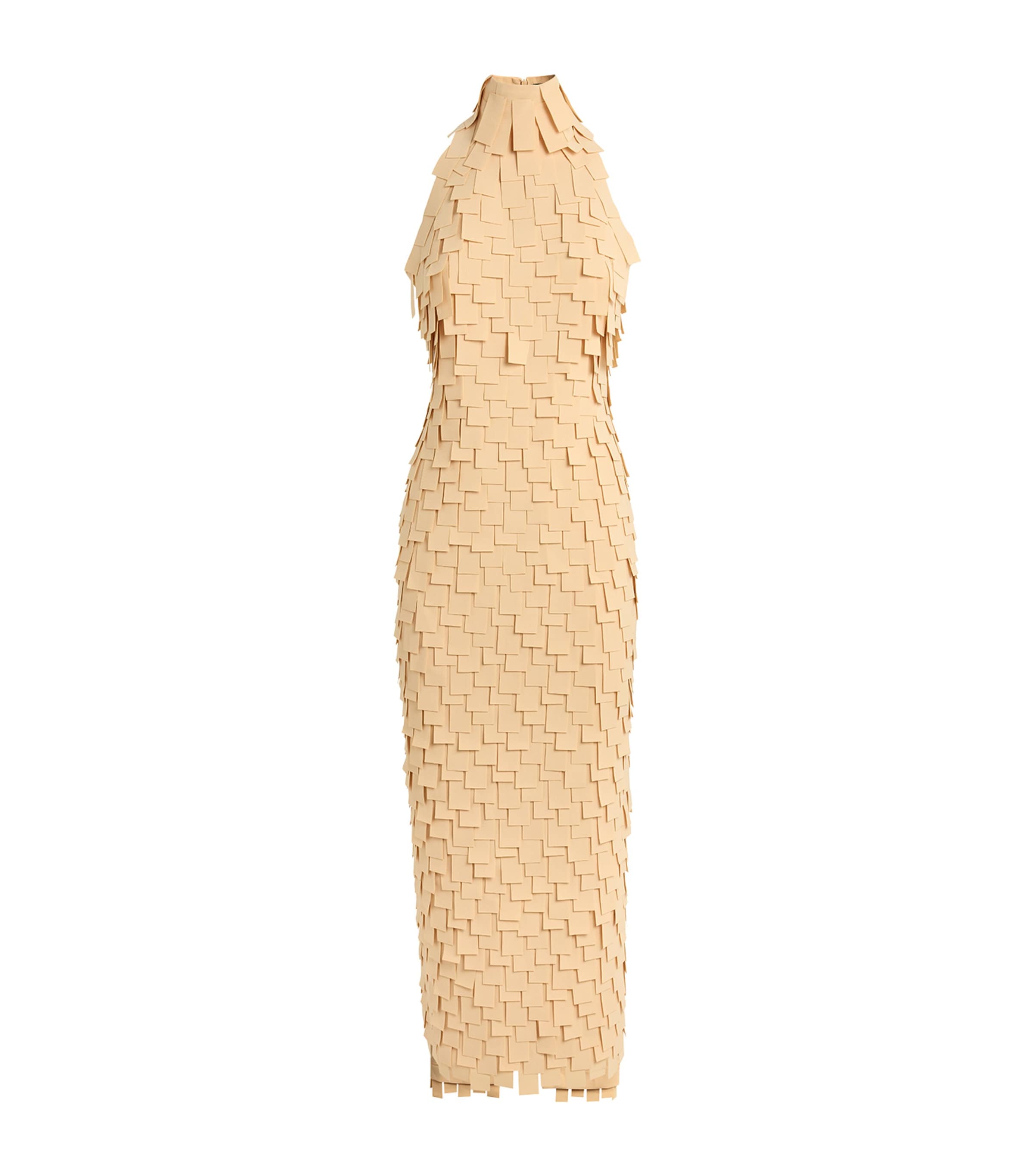 A.w.a.k.e. A. W.a. K.e. Mode Rectangle Maxi Dress In Beige