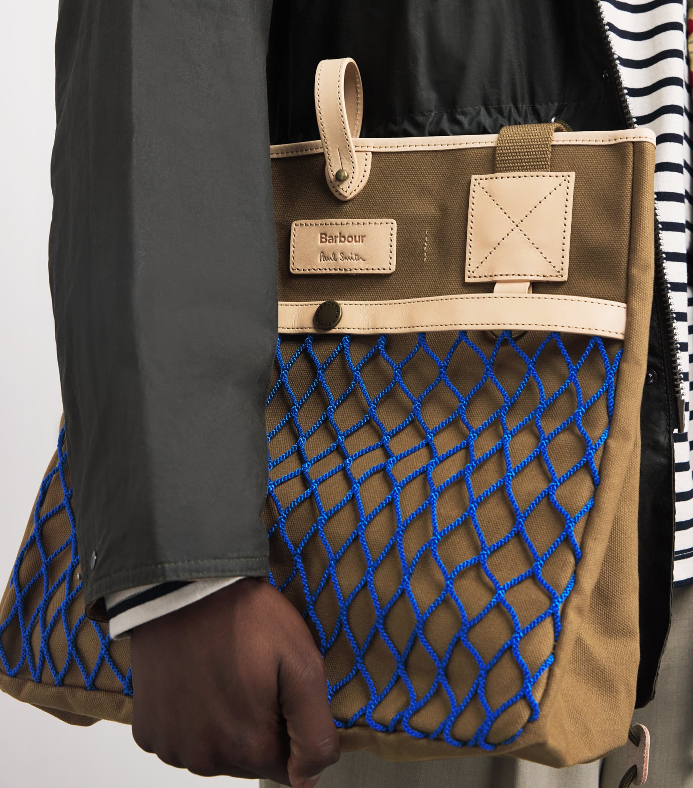 Barbour Beige x Paul Smith Loves Barbour Tote Bag | Harrods UK