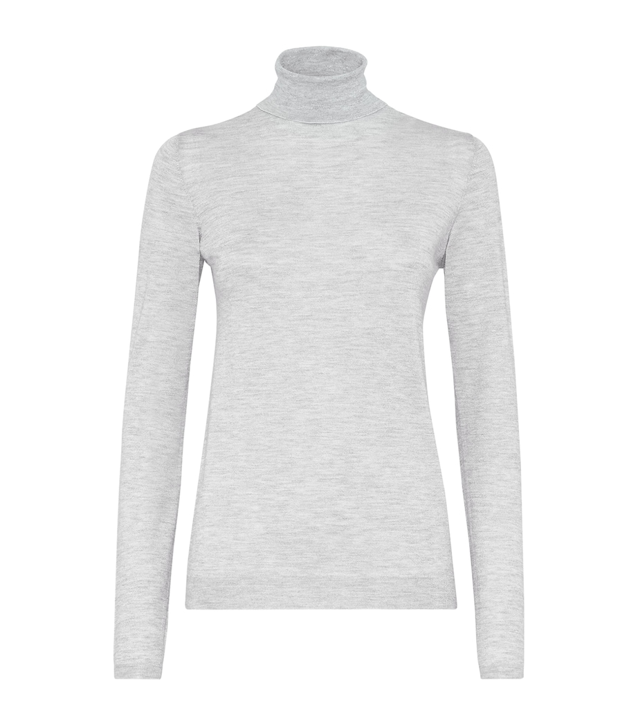 Brunello Cucinelli Womens Cashmere-Silk-Blend Rollneck Sweater Image 1
