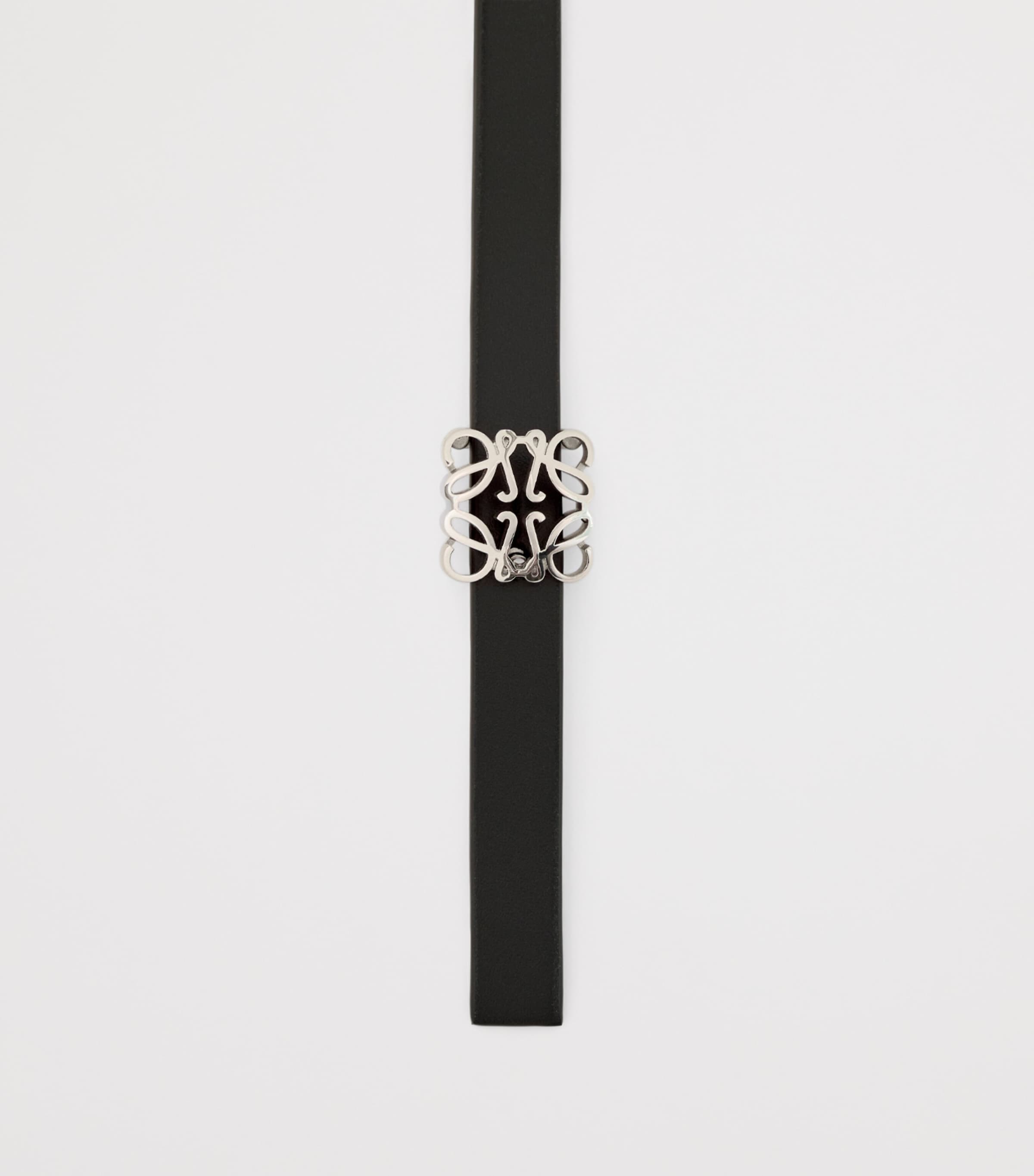 Leather Reversible Bombe Anagram Belt BLACK/BURGUNDY Image 4