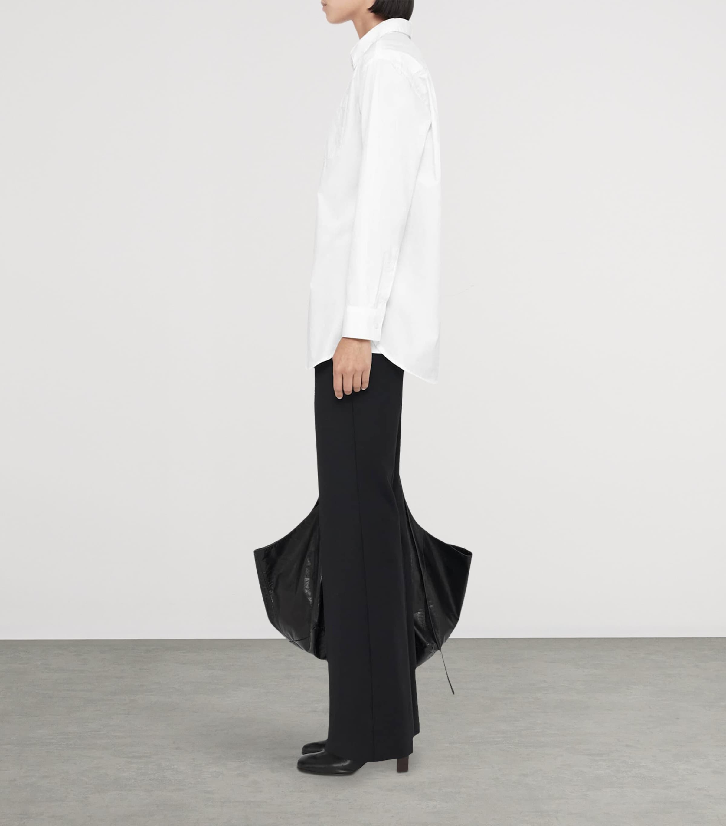 AllSaints Womens Organic Cotton Oversized Kaia Shirt White Image 8