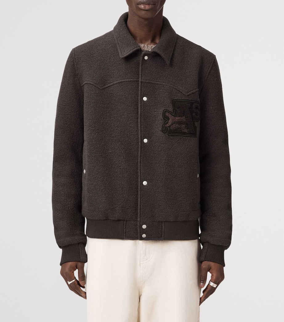 Wool Royce Bomber Jacket WEATHERED BROWN Image 6