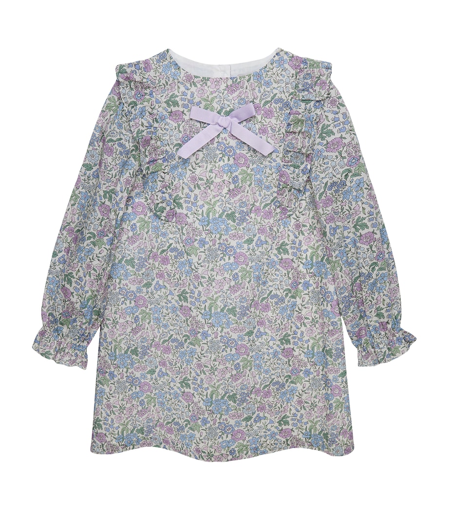 Trotters Cotton Liberty Print Bow Dress (2-5 Years) Lilac Emma & Amelia Image 1
