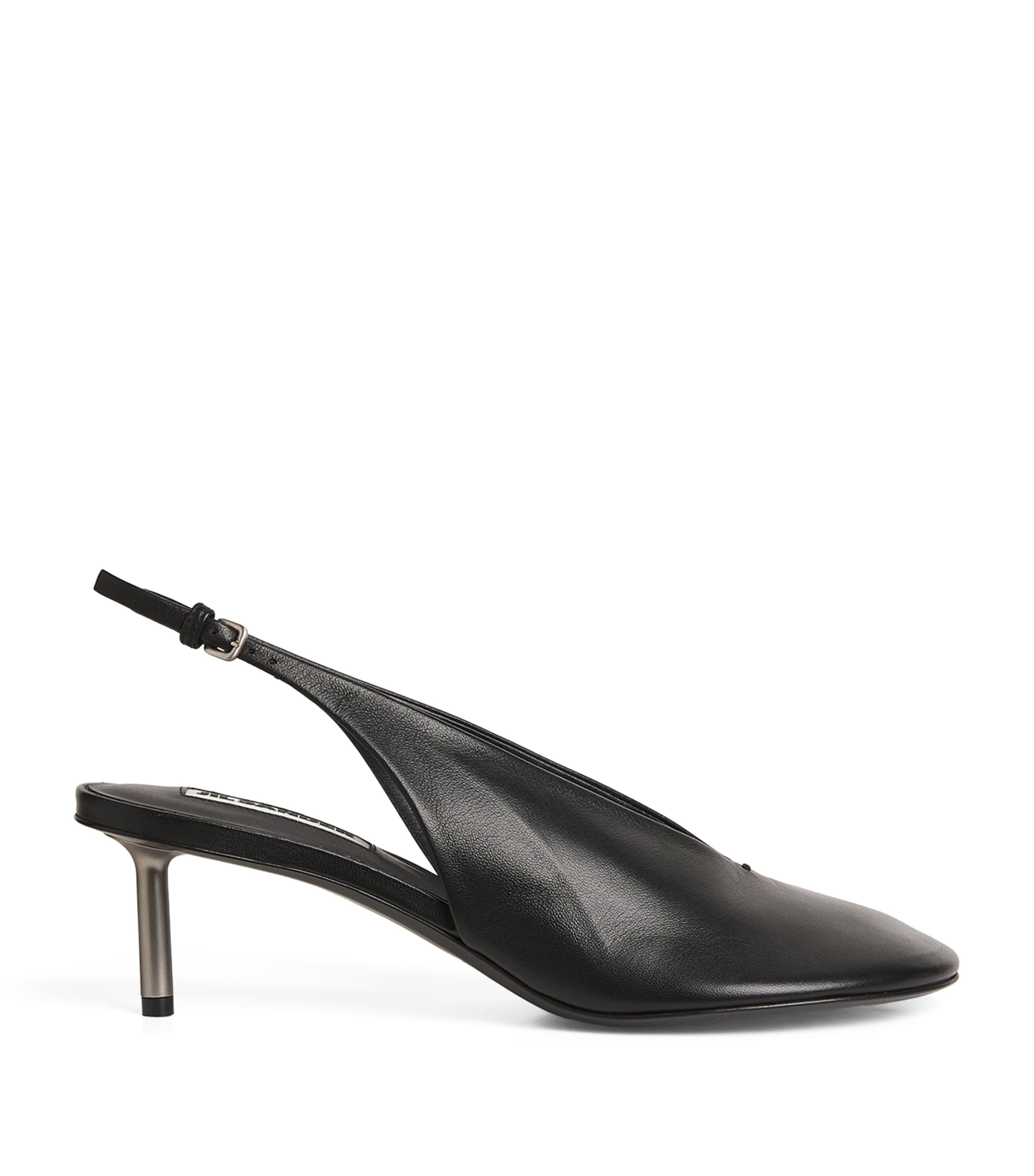 Jil Sander Round Toe Slingback Heels Harrods AU