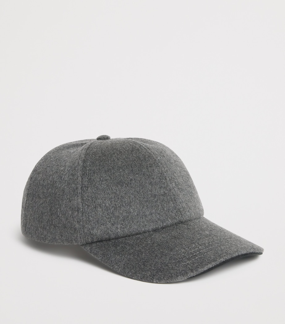 Cashmere Baseball Cap N55 LEAD GREY Image 2