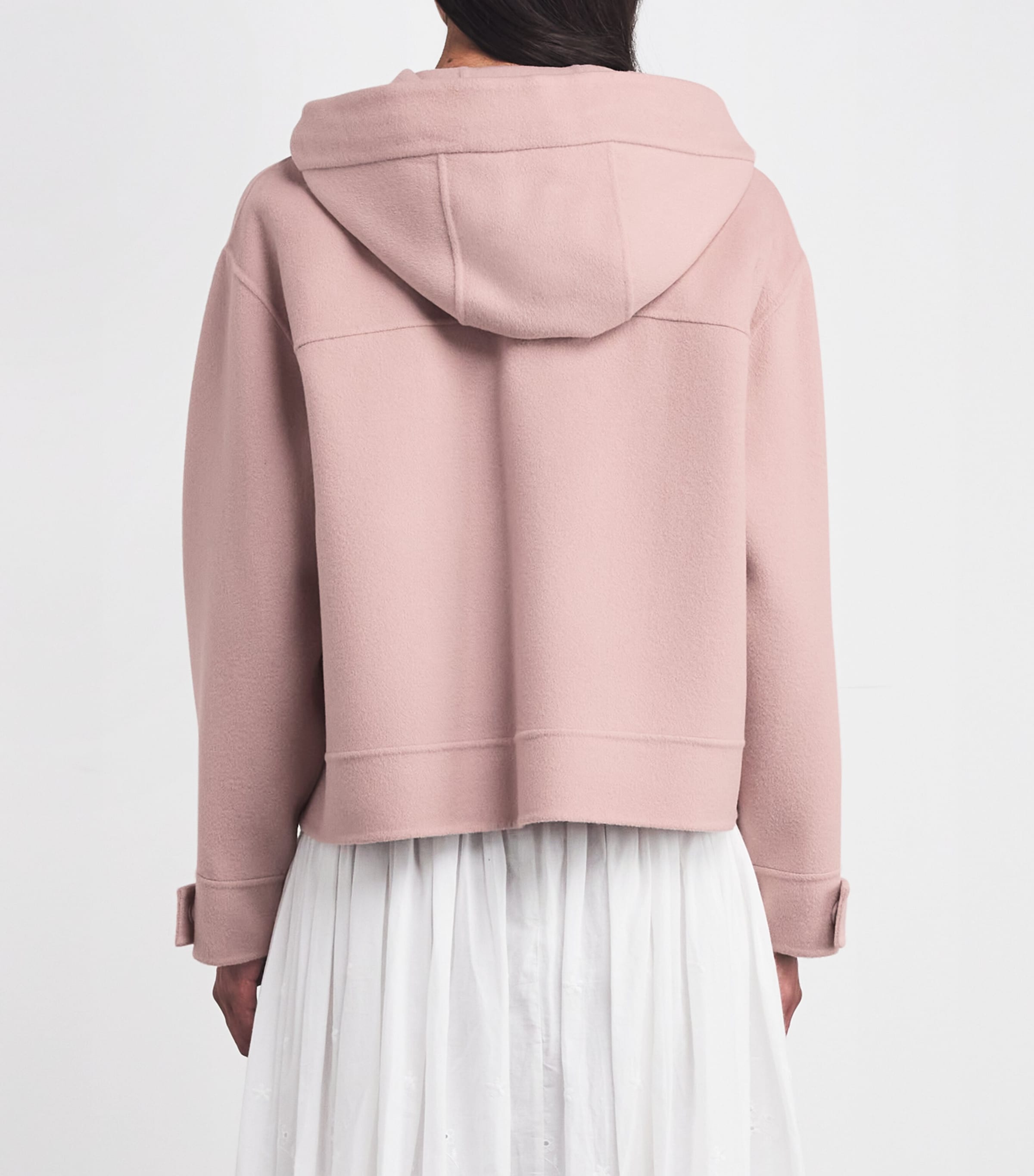 Wool-Blend Hooded Jacket POWDER Image 4