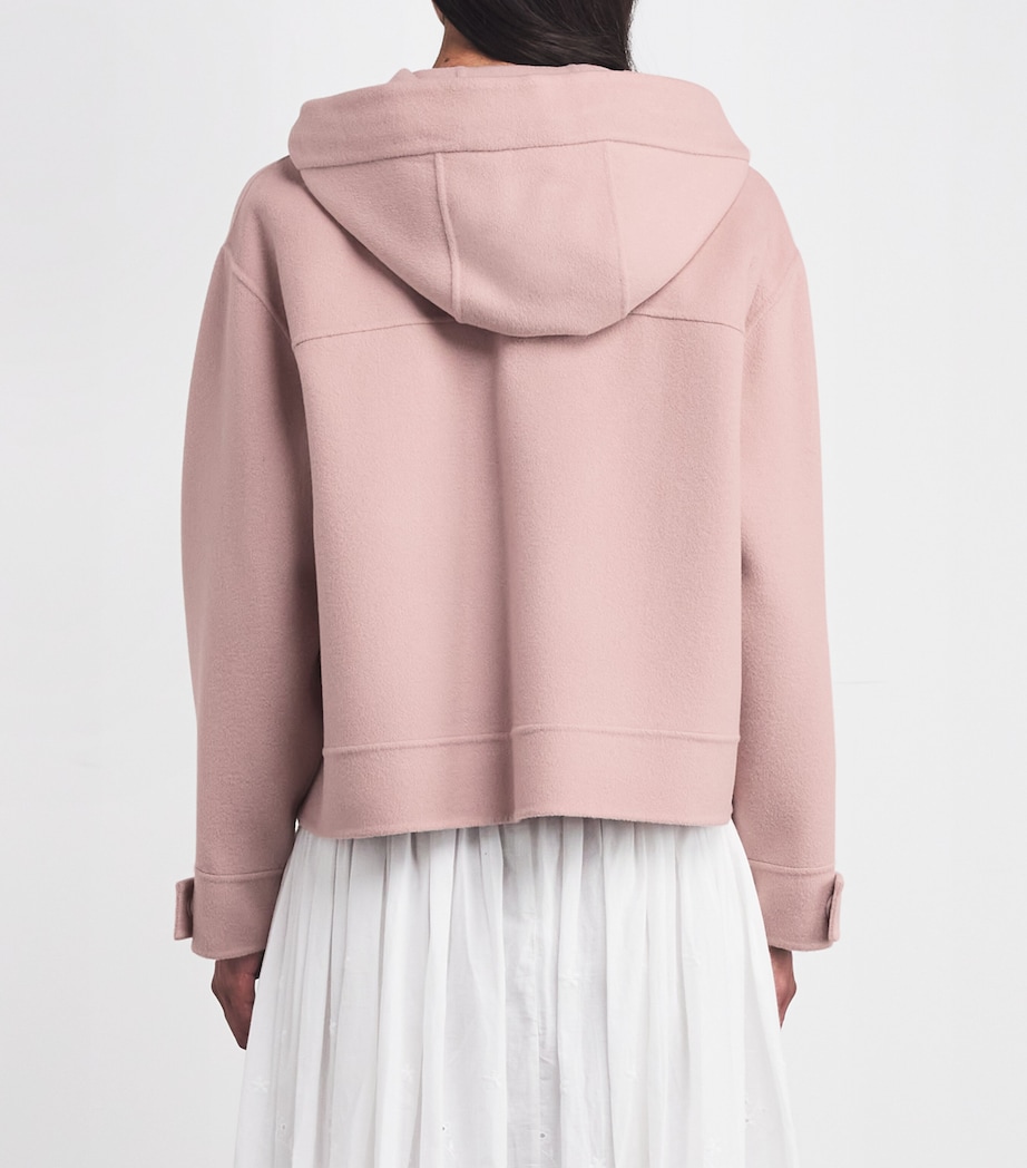Wool-Blend Hooded Jacket POWDER Image 4
