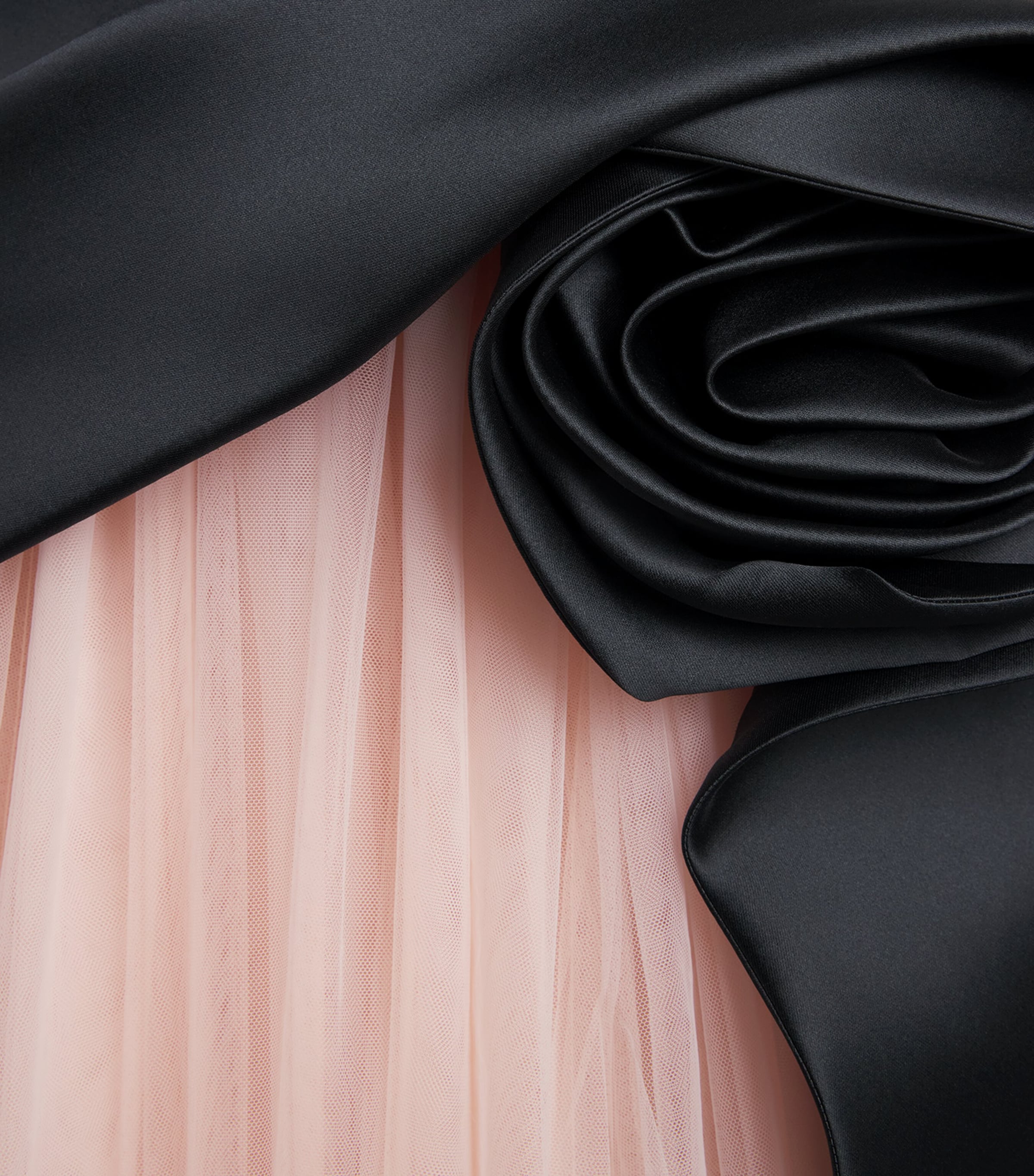 Pamella Roland Womens Tulle Appliqué Off‑The‑Shoulder Gown Black/pink Image 6