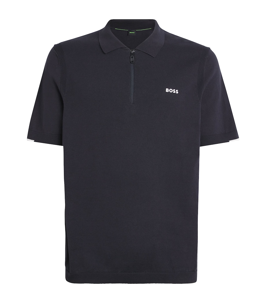 Cotton Short-Sleeve Ever-X Polo Shirt 402DARK BLUE Image 1