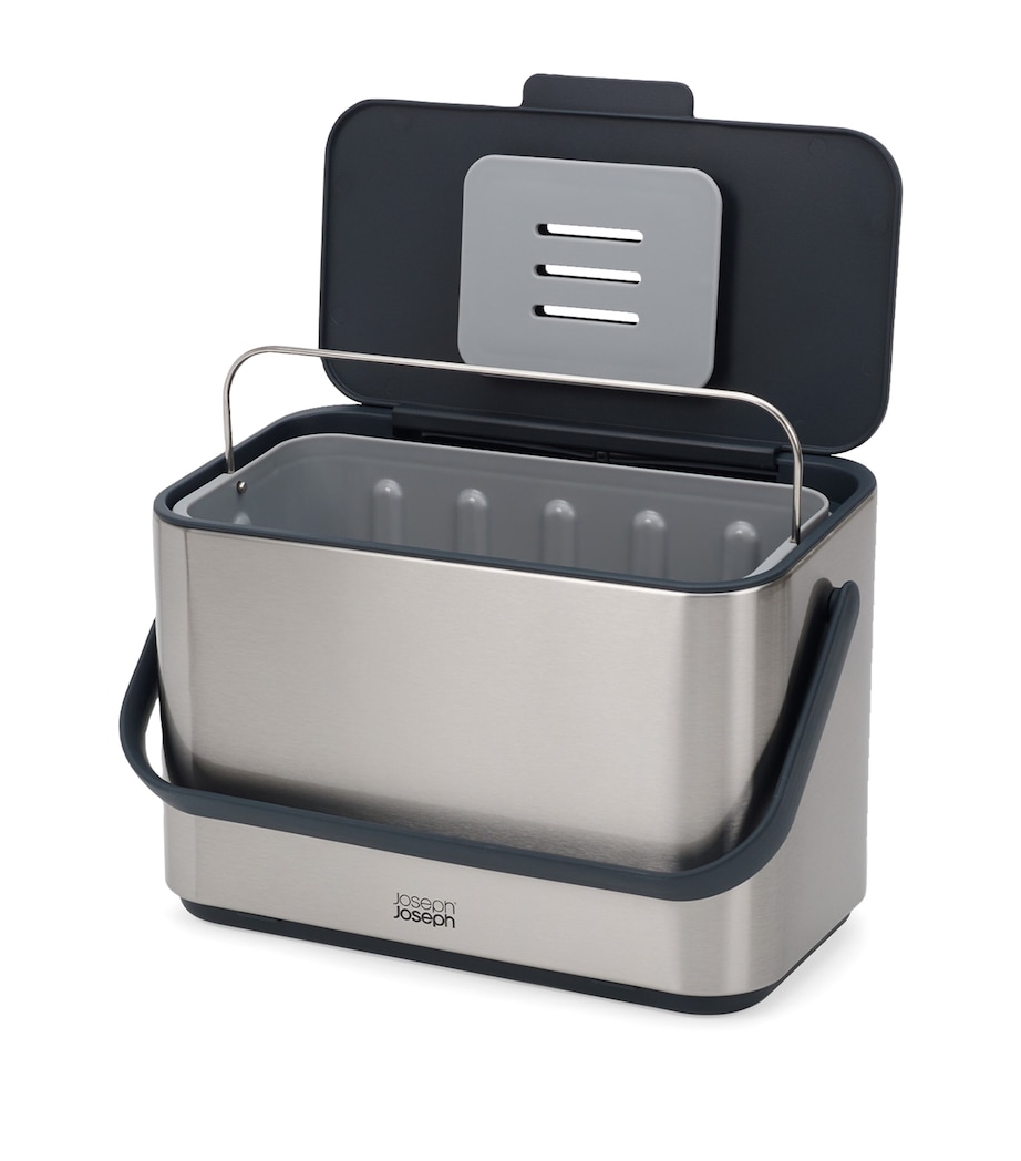 Stainless Steel Premium Food Waste Caddy (4L) SS/DARK GREY Image 8