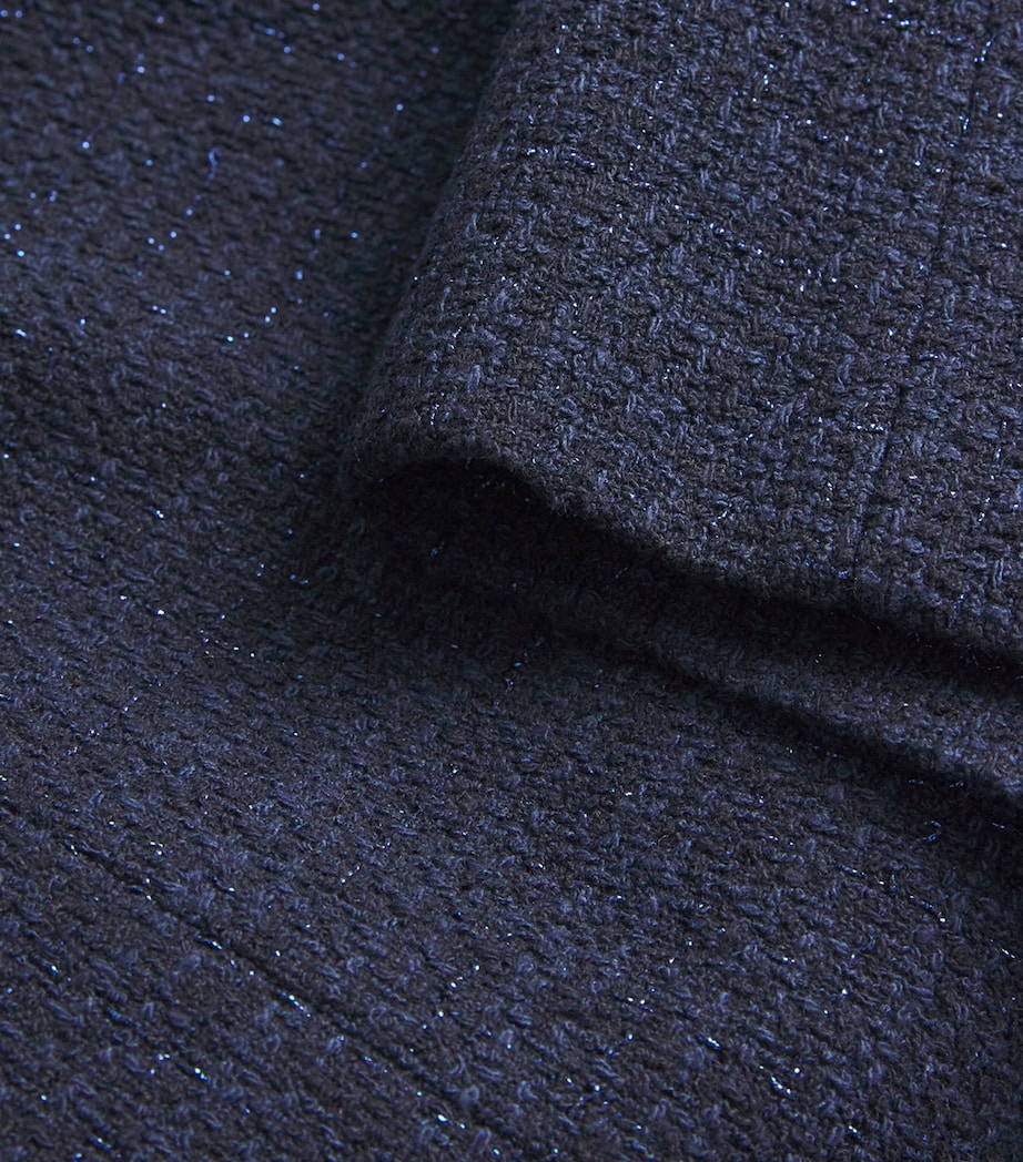 Tweed Mini Dress NAVY Image 5