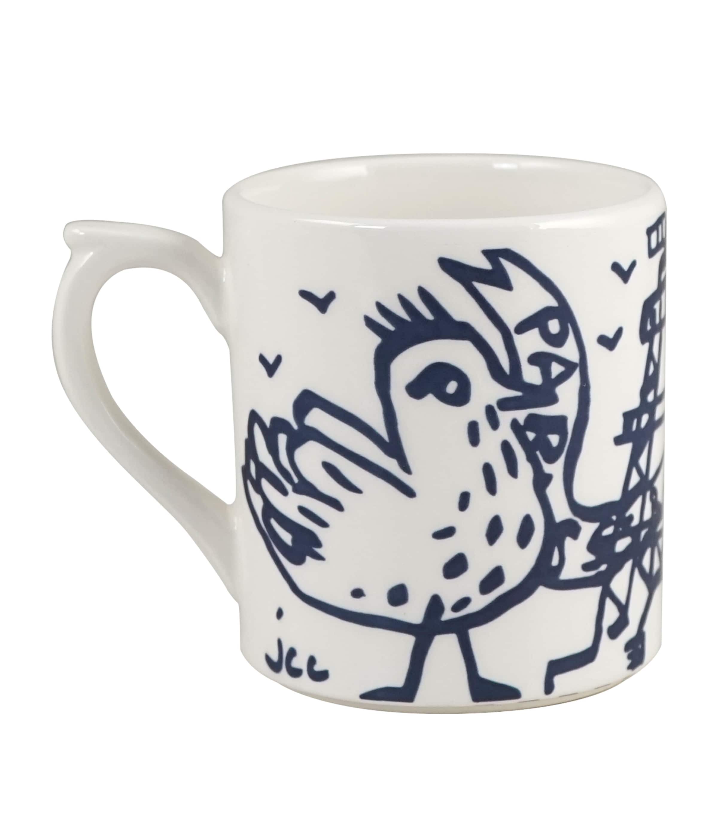 L'Archipel Sentimental Eiffel Tower Mug WHITE, BLUE Image 3