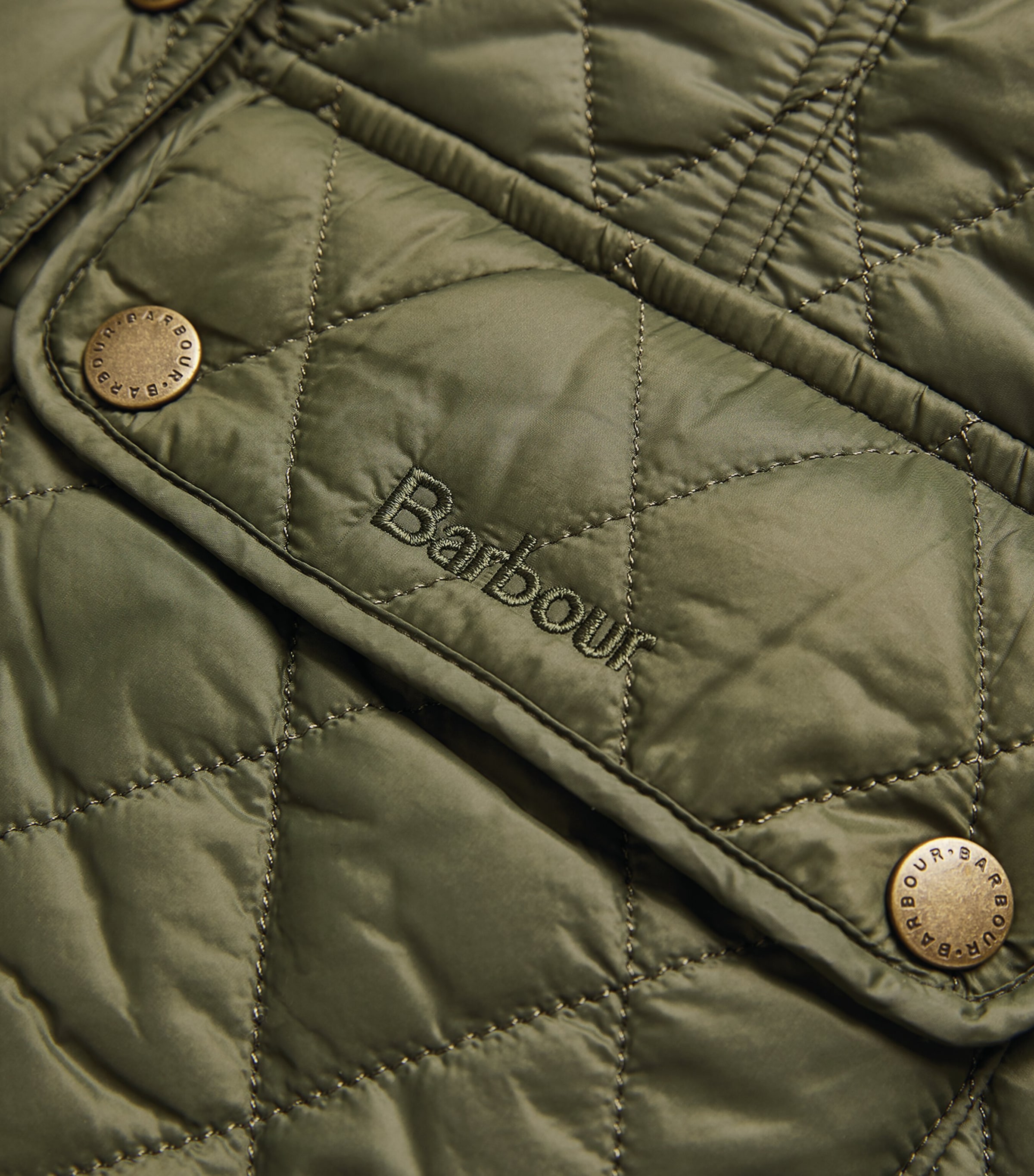 Quilted Otterburn Gilet OLIVE Image 4