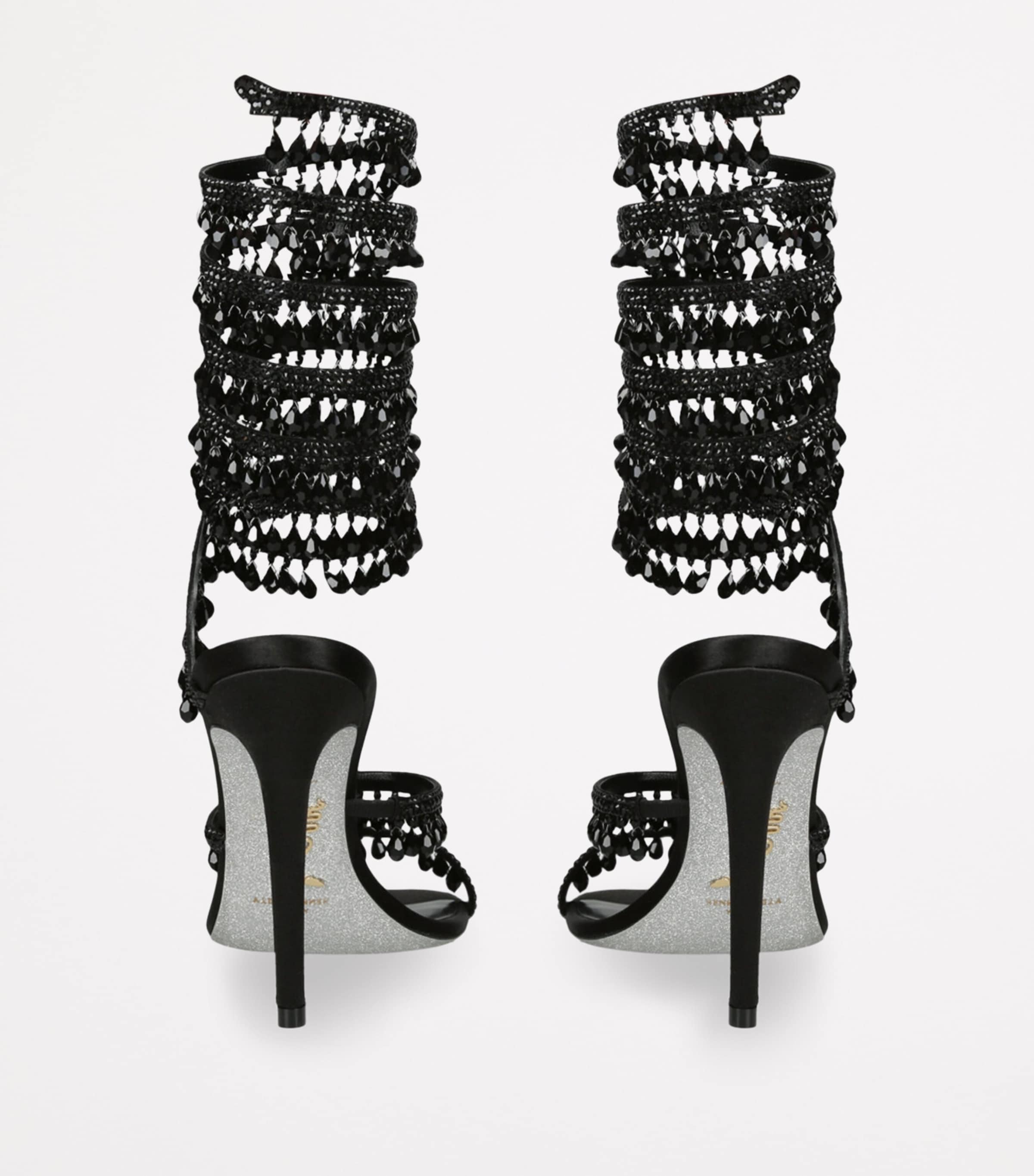 Chandelier Heeled Sandals 105 BLACK Image 2