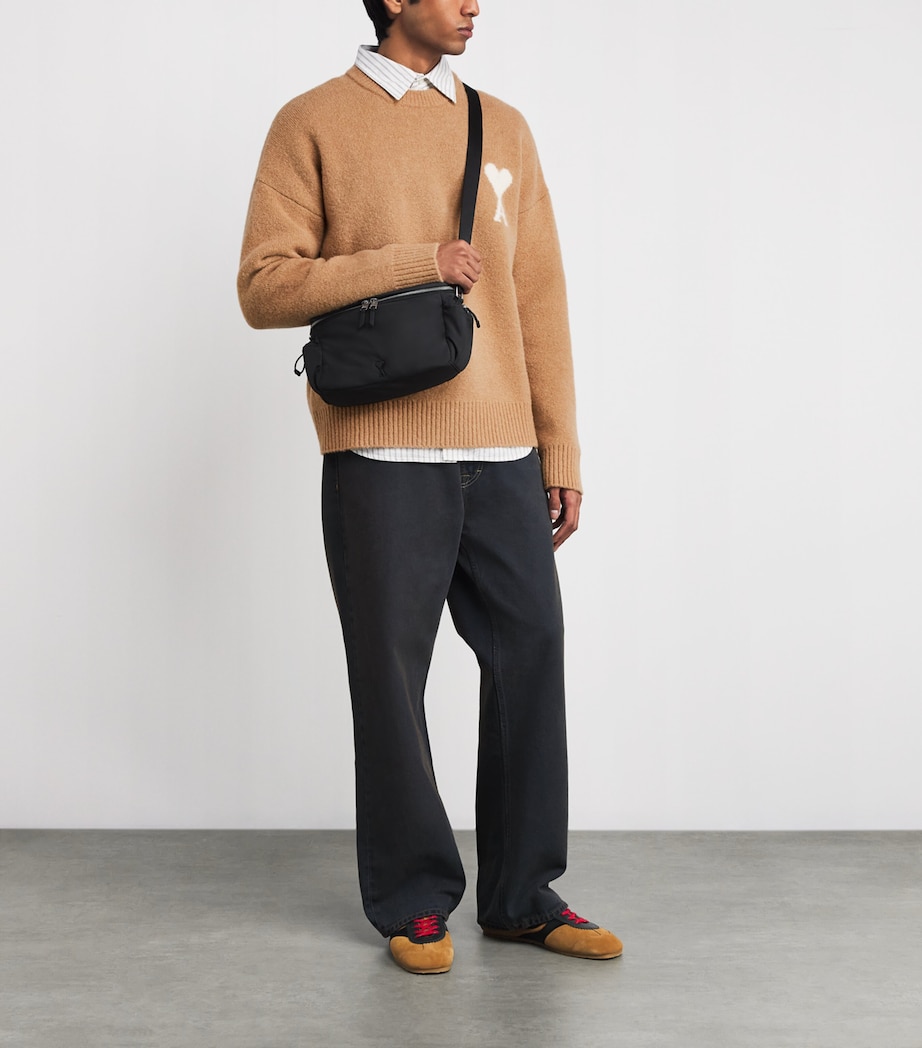 Cotton Ami de Coeur Sweatshirt 287 - CAMEL/ECRU Image 2