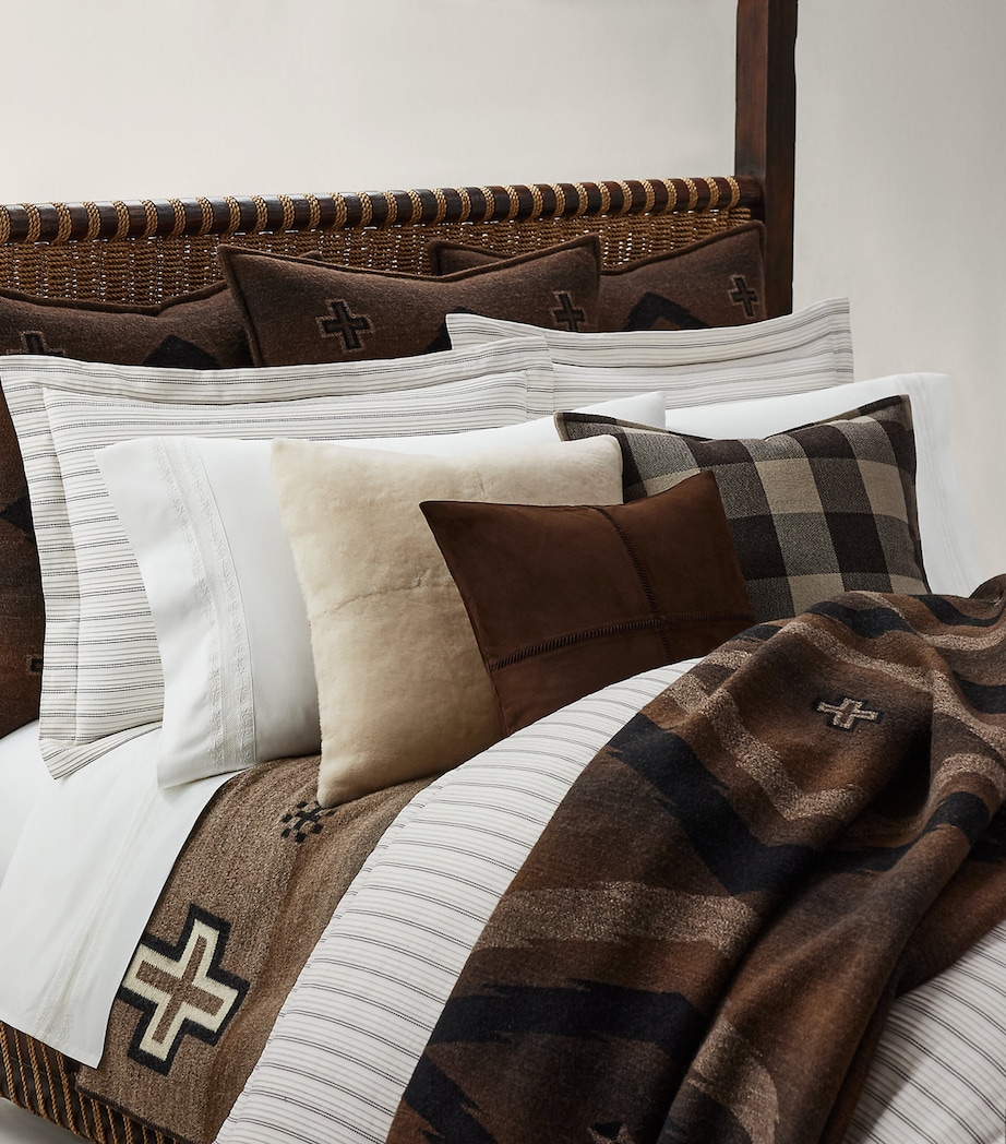 Goat Suede Siera Cushion (50cm x 50cm) BROWN Image 3