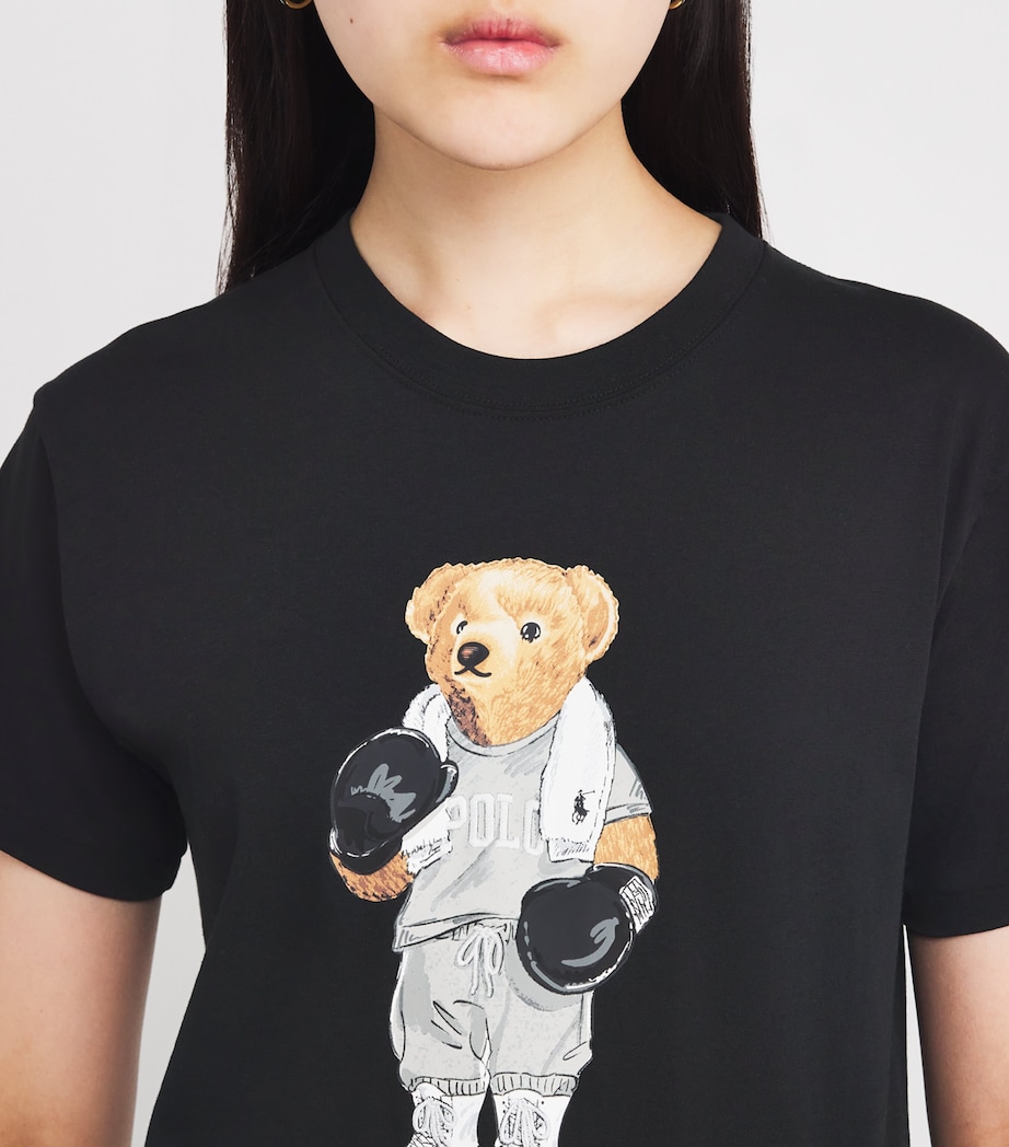 Cotton Polo Bear T-Shirt POLO BLACK Image 6