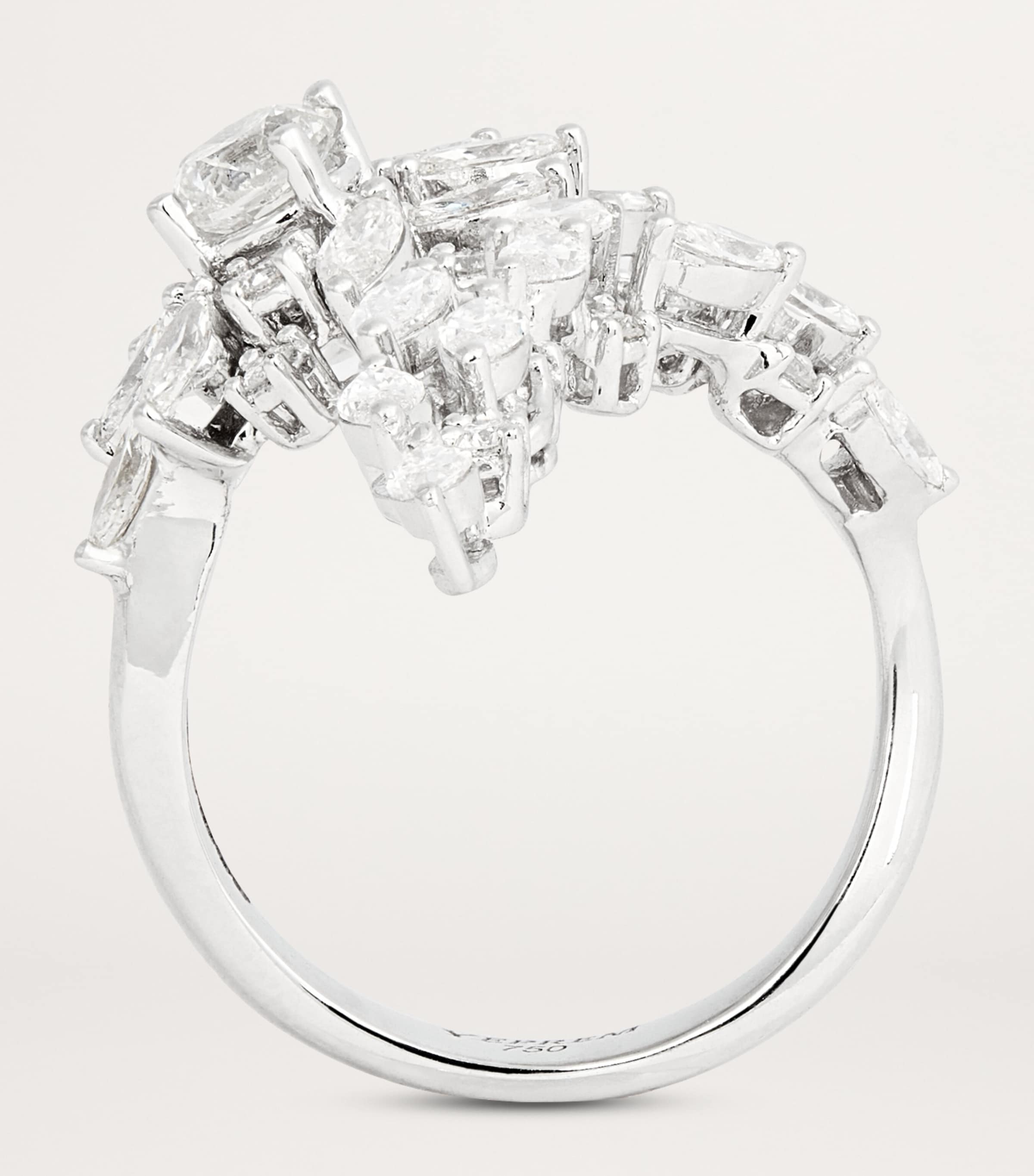 White Gold and Diamond Reign Supreme Ring WHITE GOLD Image 3