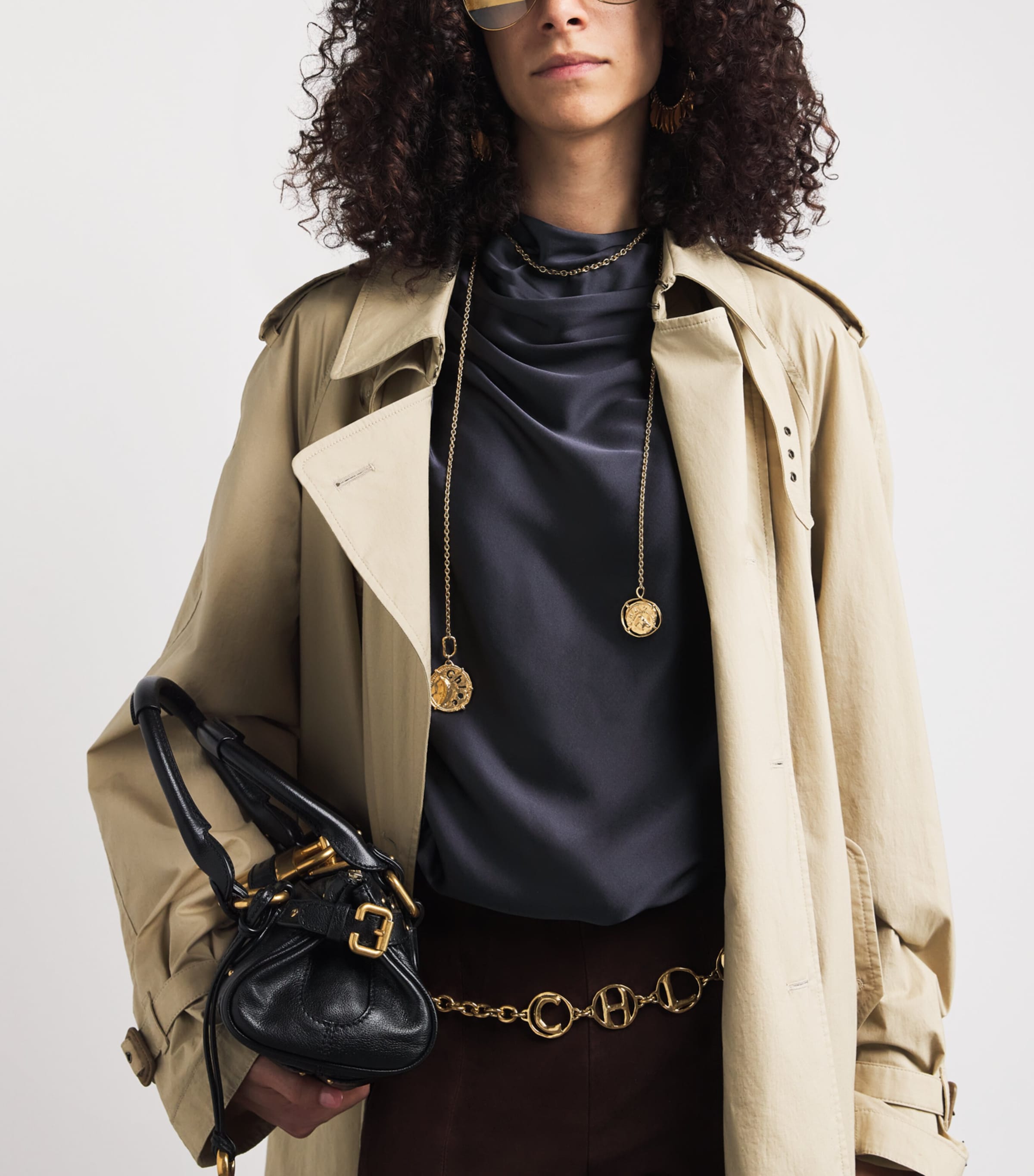 Chloé Medals Scarf Necklace VINTAGE GOLD Image 2