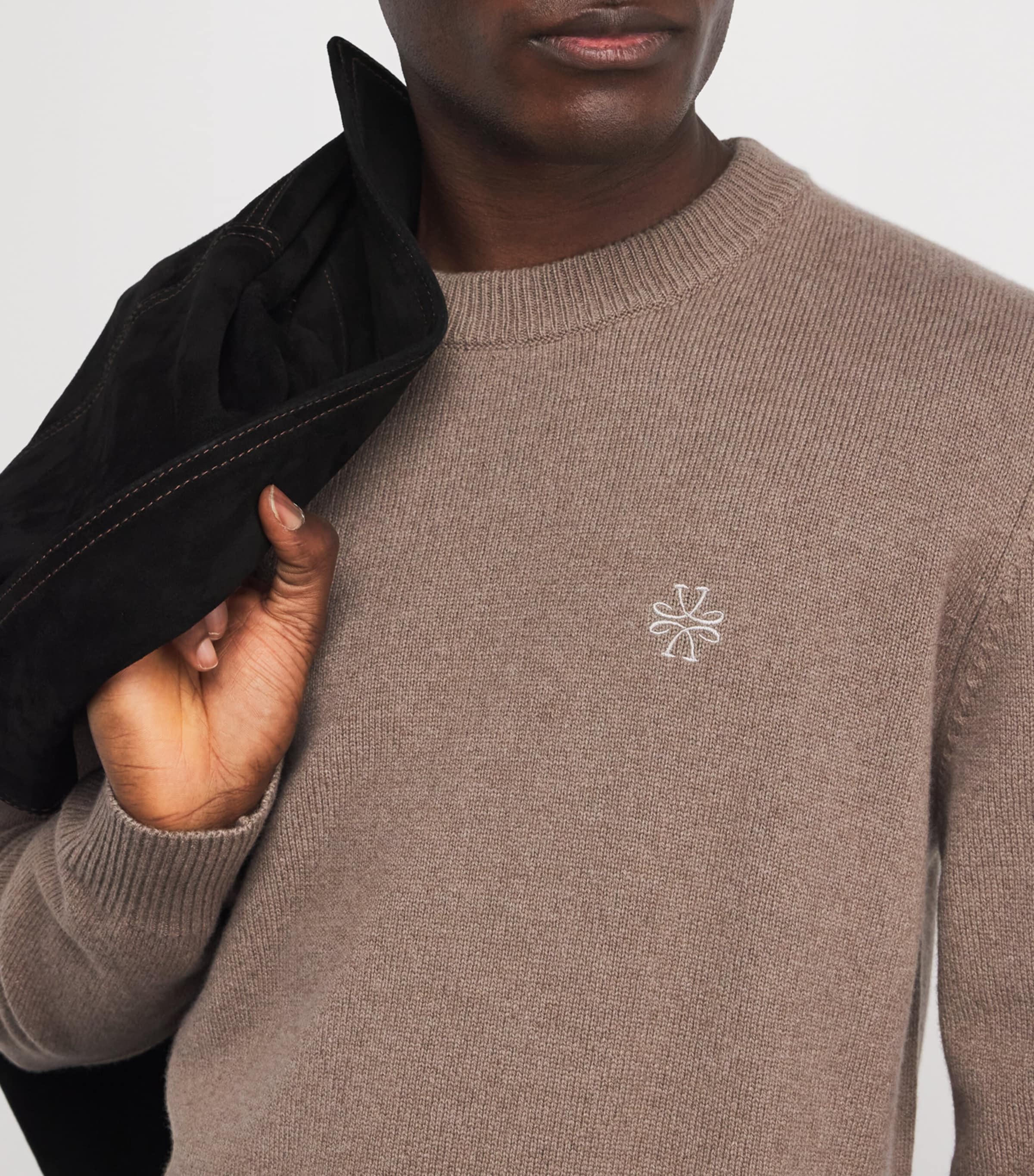 Wool-Cashmere Monogram Sweater D788 Image 6