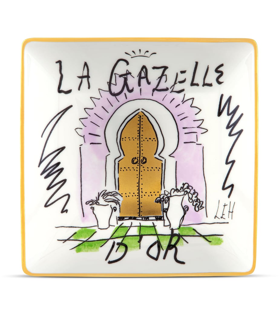 GINORI 1735 x Luke Edward Hall La Gazelle D’Or Decorative Tray (13.5cm) Image 1