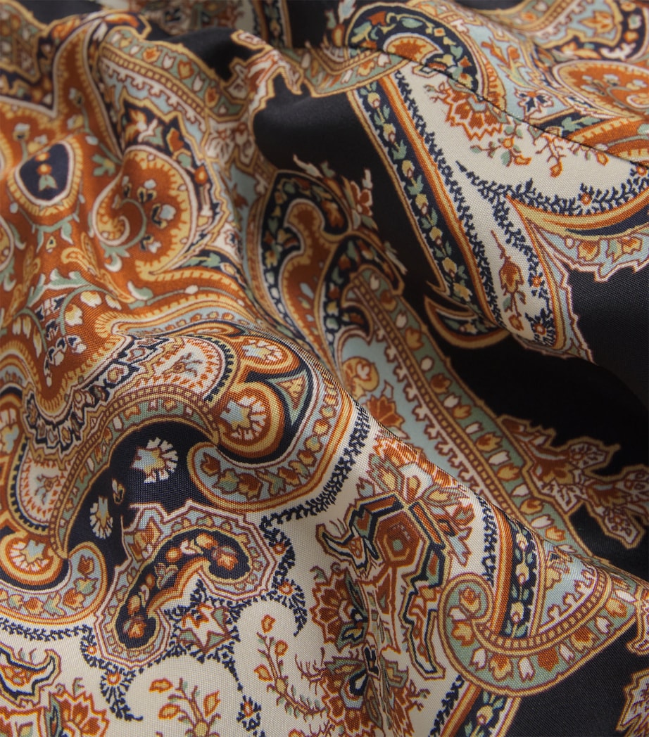 Silk-Blend Lupita Maxi Dress BLACK MULTI Image 5