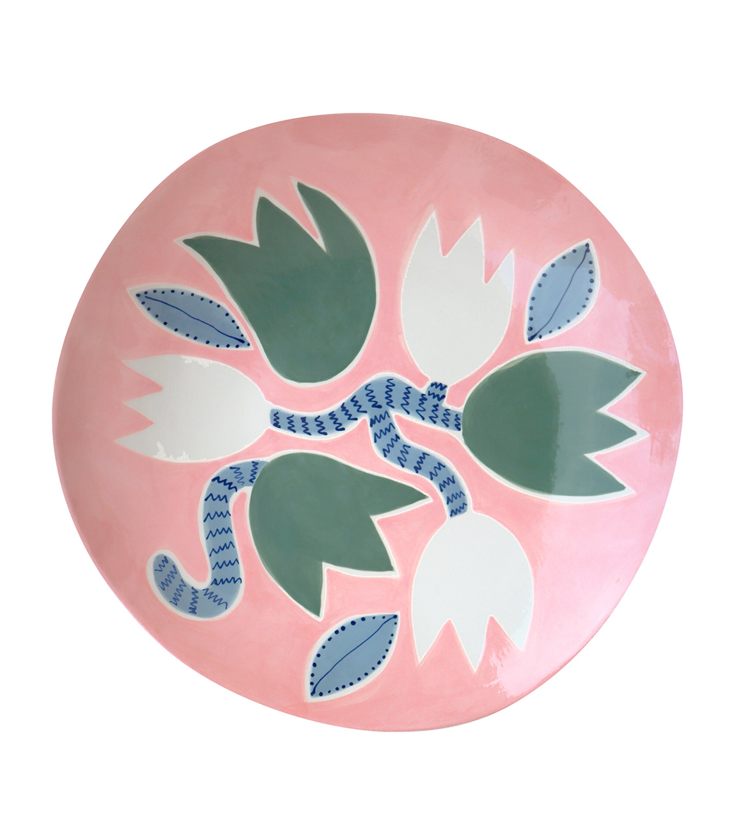 Laetitia Rouget Pink Tulip Fruit Platter In Pink