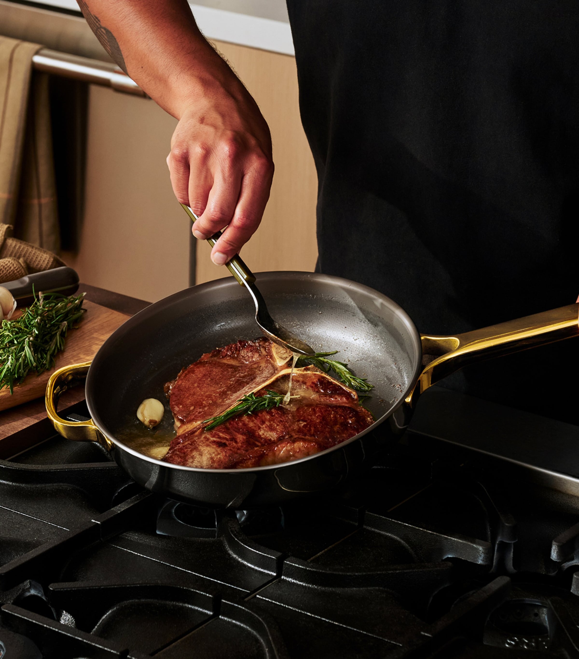 OUR PLACE Titanium Pro Cookware Set Gold Image 3
