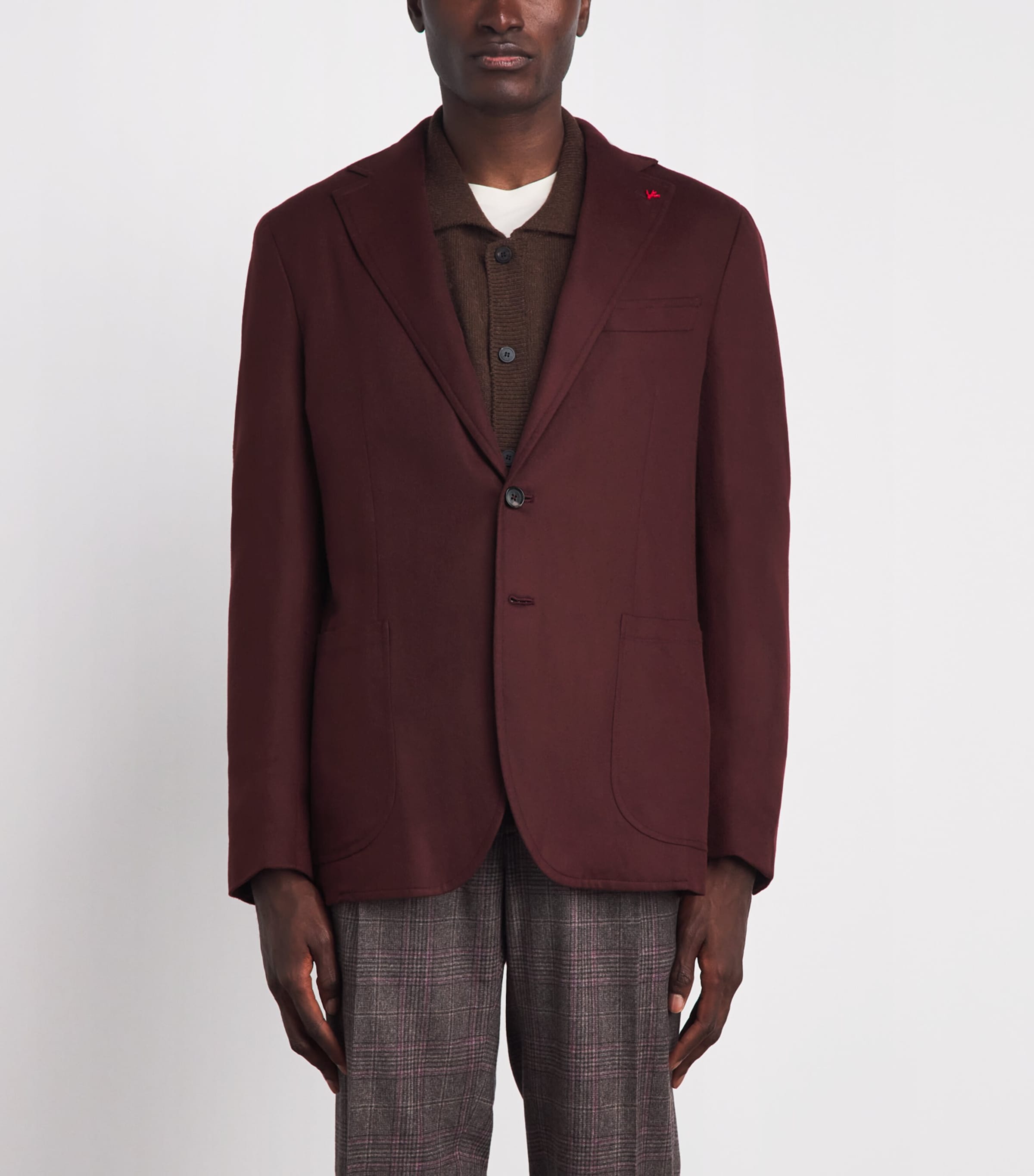 Isaia Mens Cashmere Lucio Blazer Image 4