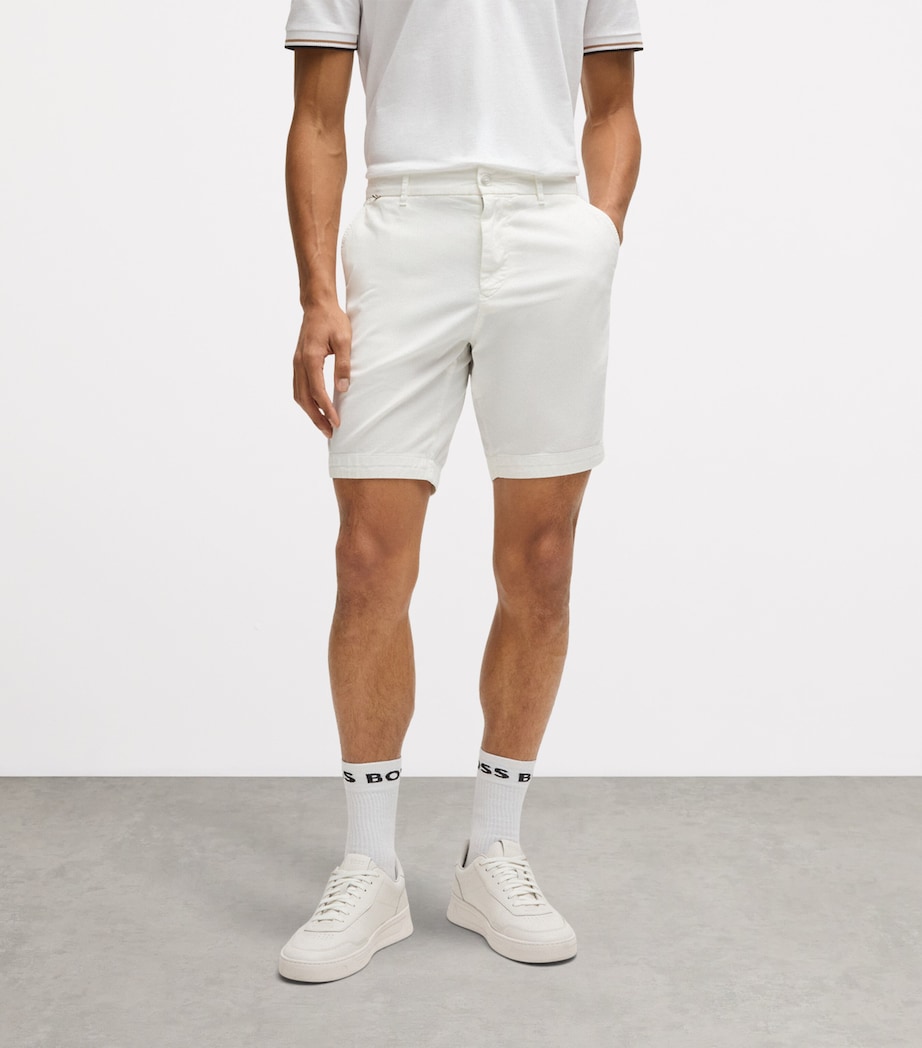 Stretch-Cotton Slim Shorts 100 Image 2