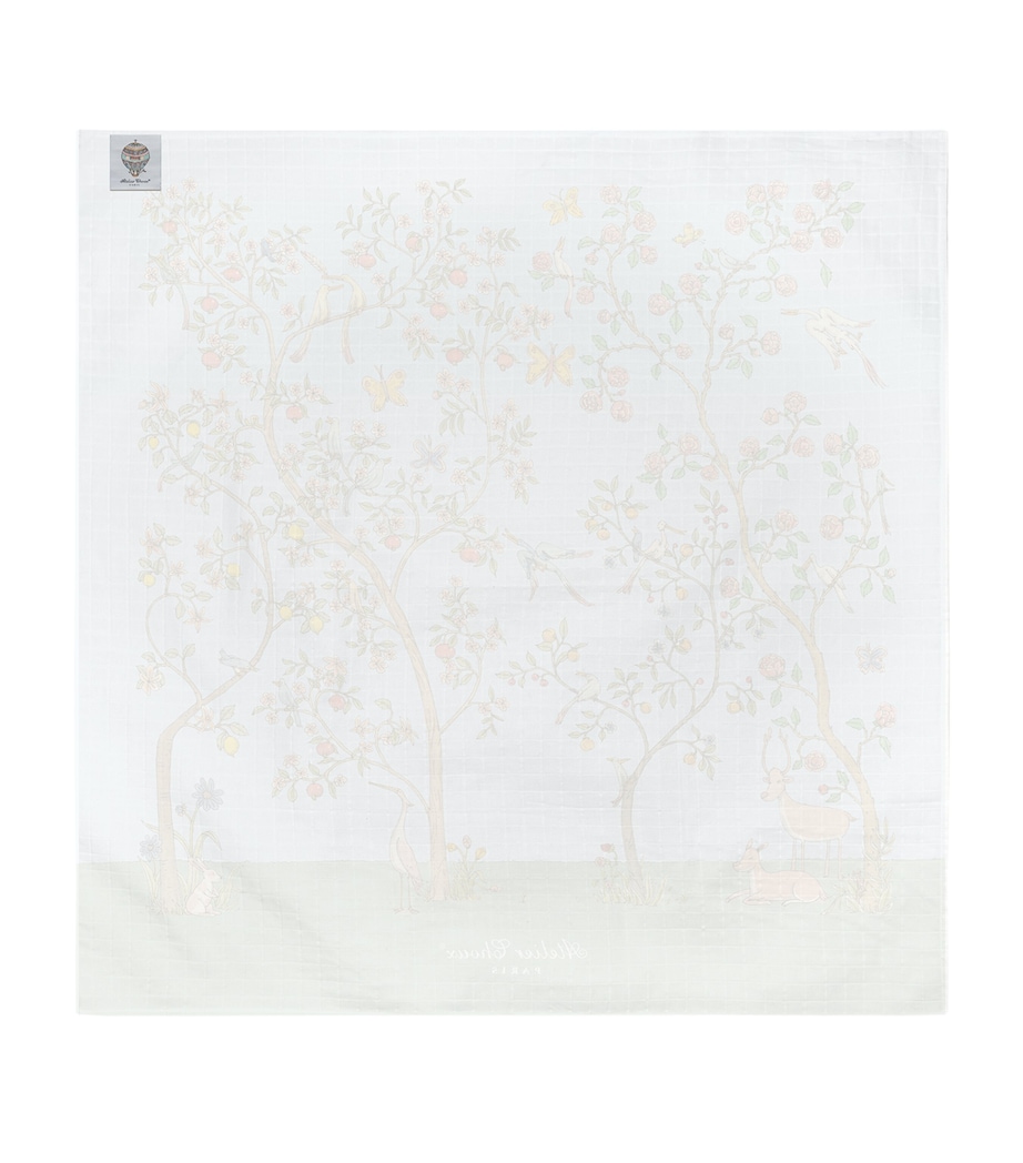 Cotton Bloom Swaddle BLUE Image 2