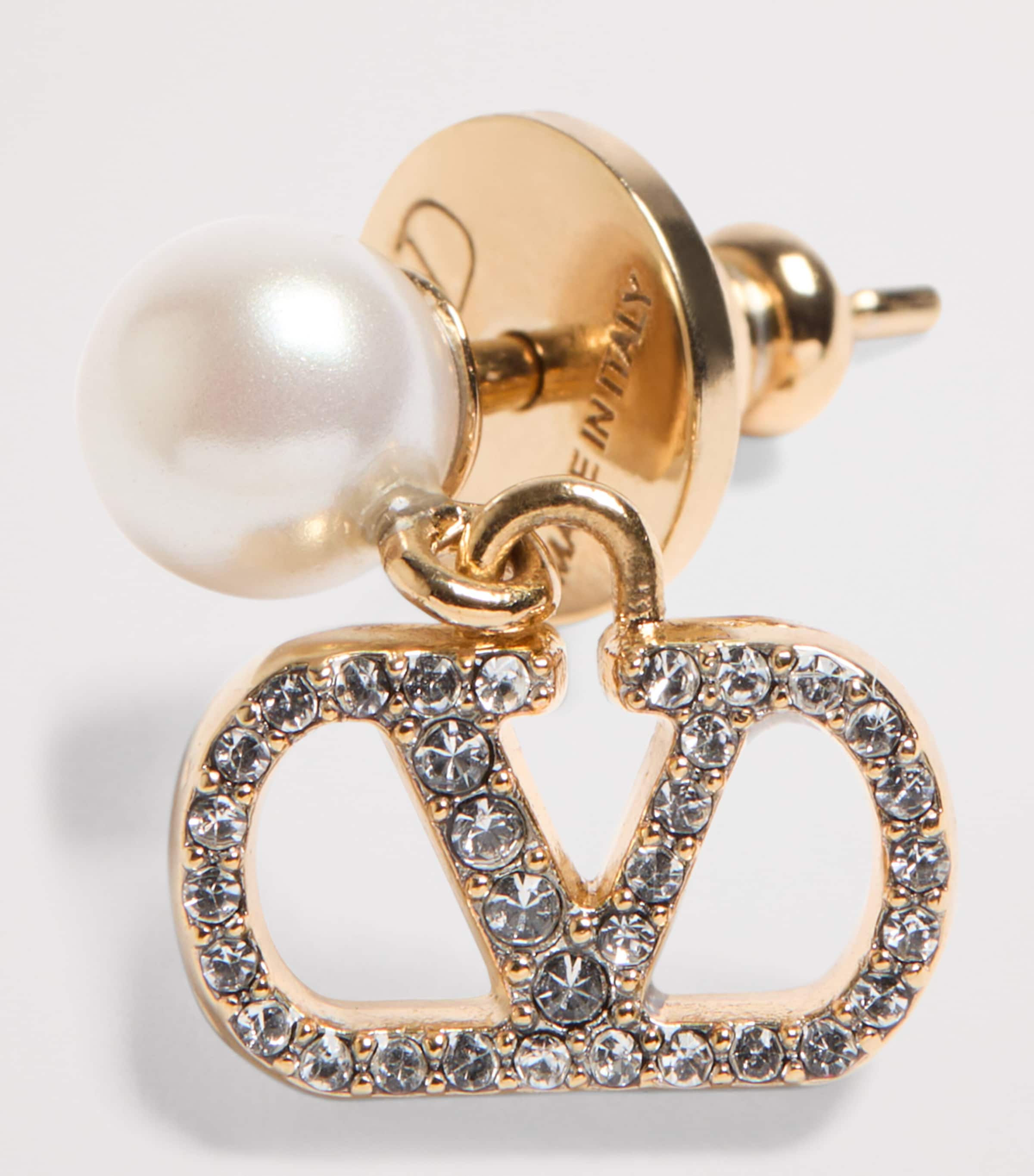 Swarovski Crystal-Embellished Vlogo Signature Earrings CNP Image 3